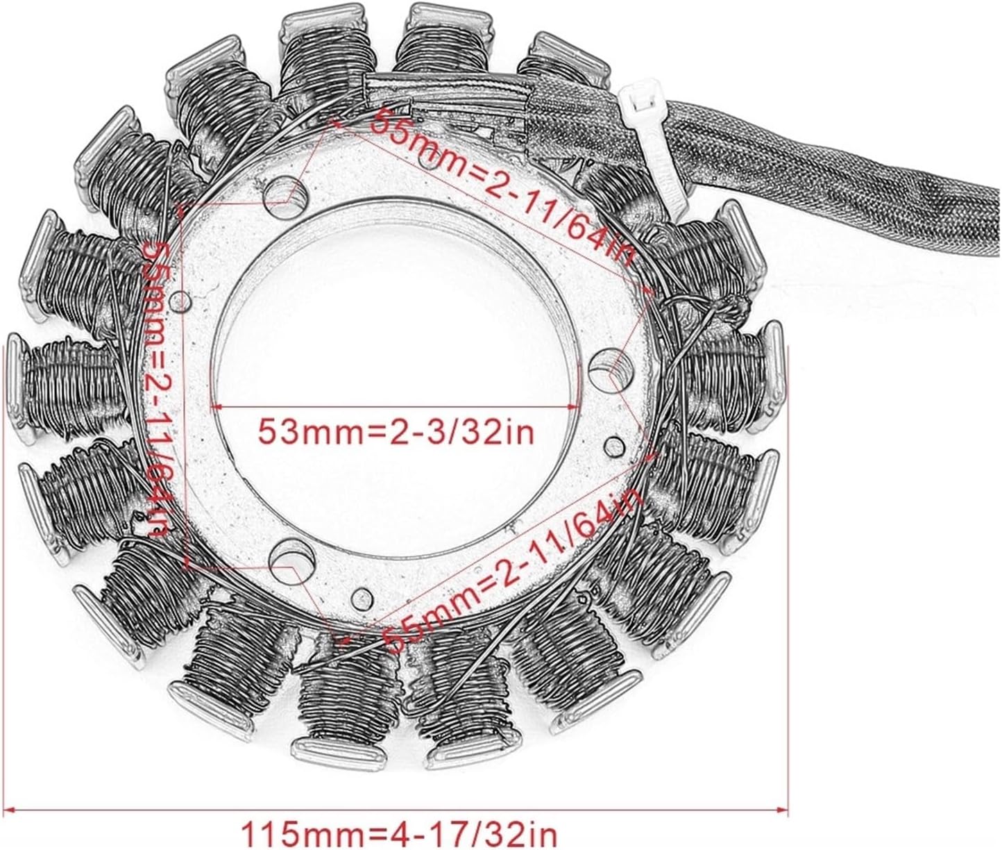 Generator Stator Coil Compatible with Suzuki LS400F LS650 S40 ST400V LS400P LS400U Savage Boulevard 32101-24B02-000 LS 650