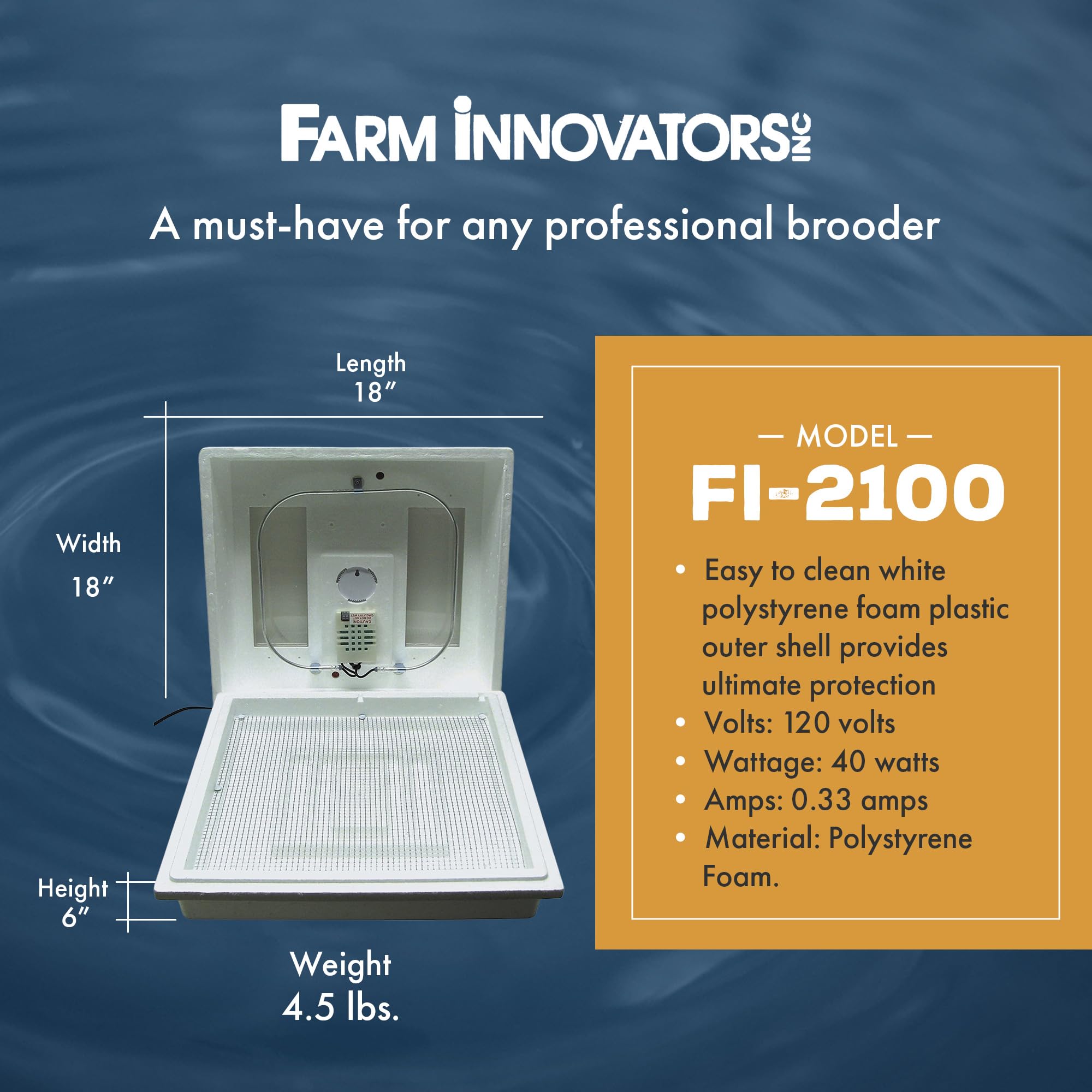 Farm Innovators Pet Products - Incubadora de Aire sin Gas Modelo 2100