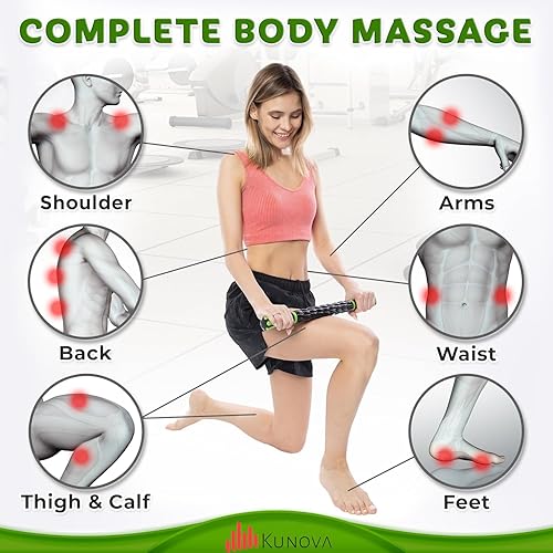 Miniatura 4 de (TM) Muscle Roller Stick - Herramienta de masaje para liberar puntos gatillo miofasciales, reducir el dolor muscular, calmar los calambres y aliviar