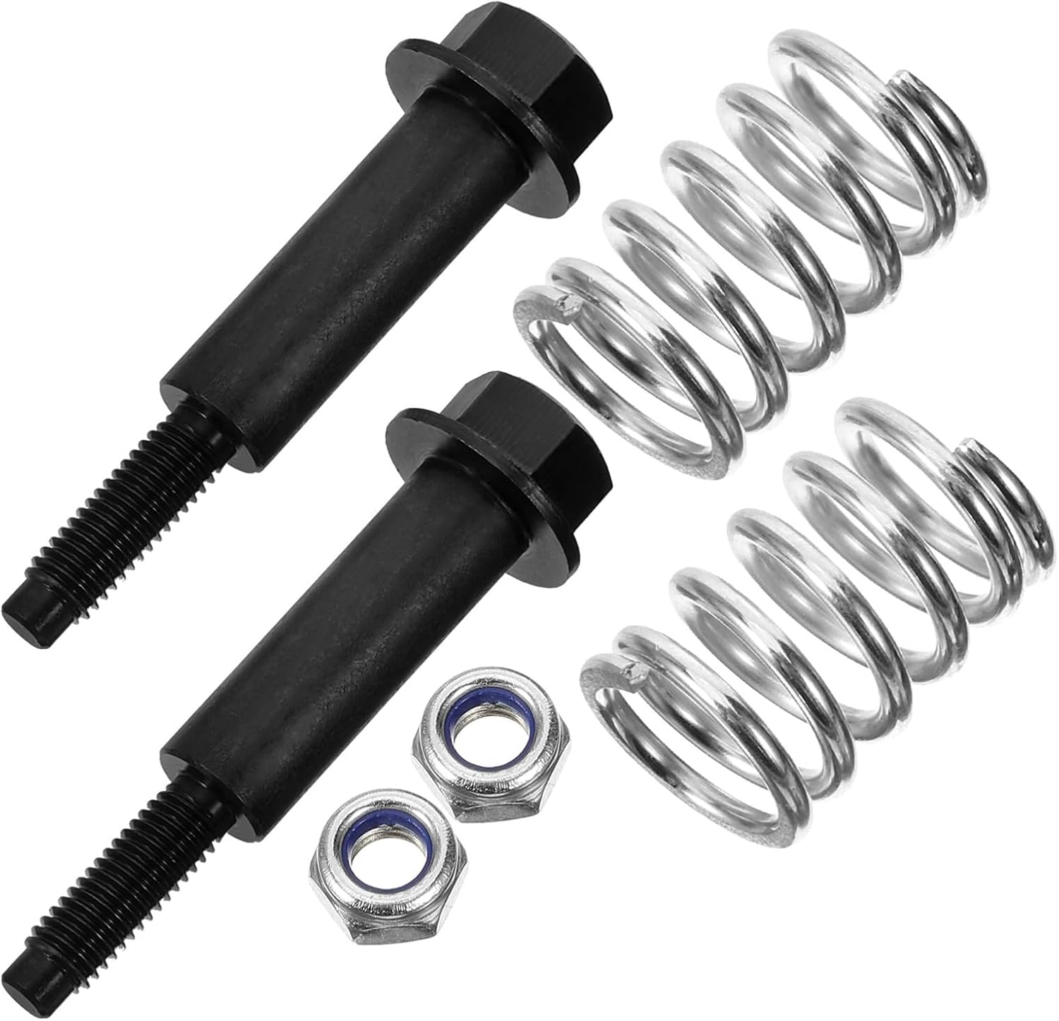 1Set Manifold Studs and Nuts Hardware Kit Manifold Bolts Assortment with Nuts and Washers for Engine Performance Manifold Replacement Parts
