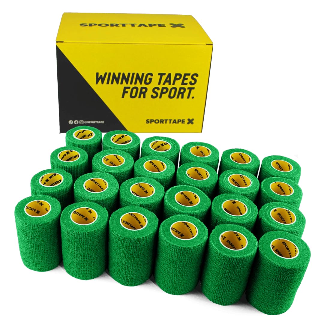 SPORTTAPE 6 Rolls Self-Adhesive Cohesive Bandage, 7.5cm x 4.5m, Beige - Compression & Vet Wrap for Dogs, Horses, Sports Stretch Tape for Football, Ankles, Joints, Fingers, Wrists & Sock Tape — view 27