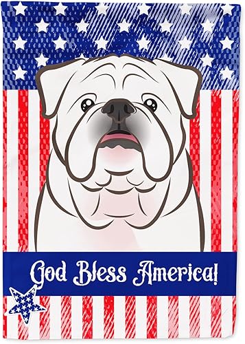 Vista 338 de Caroline's Treasures BB2171GF American Flag and Border Collie Garden Flag Mailbox Flag Decorative Yard Flag Banner Outside Patio Artwork Yard Flower