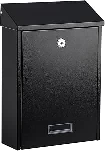xydled Mail Boxes with Key Lock,Locking Mailbox Wall Mounted,Large ...