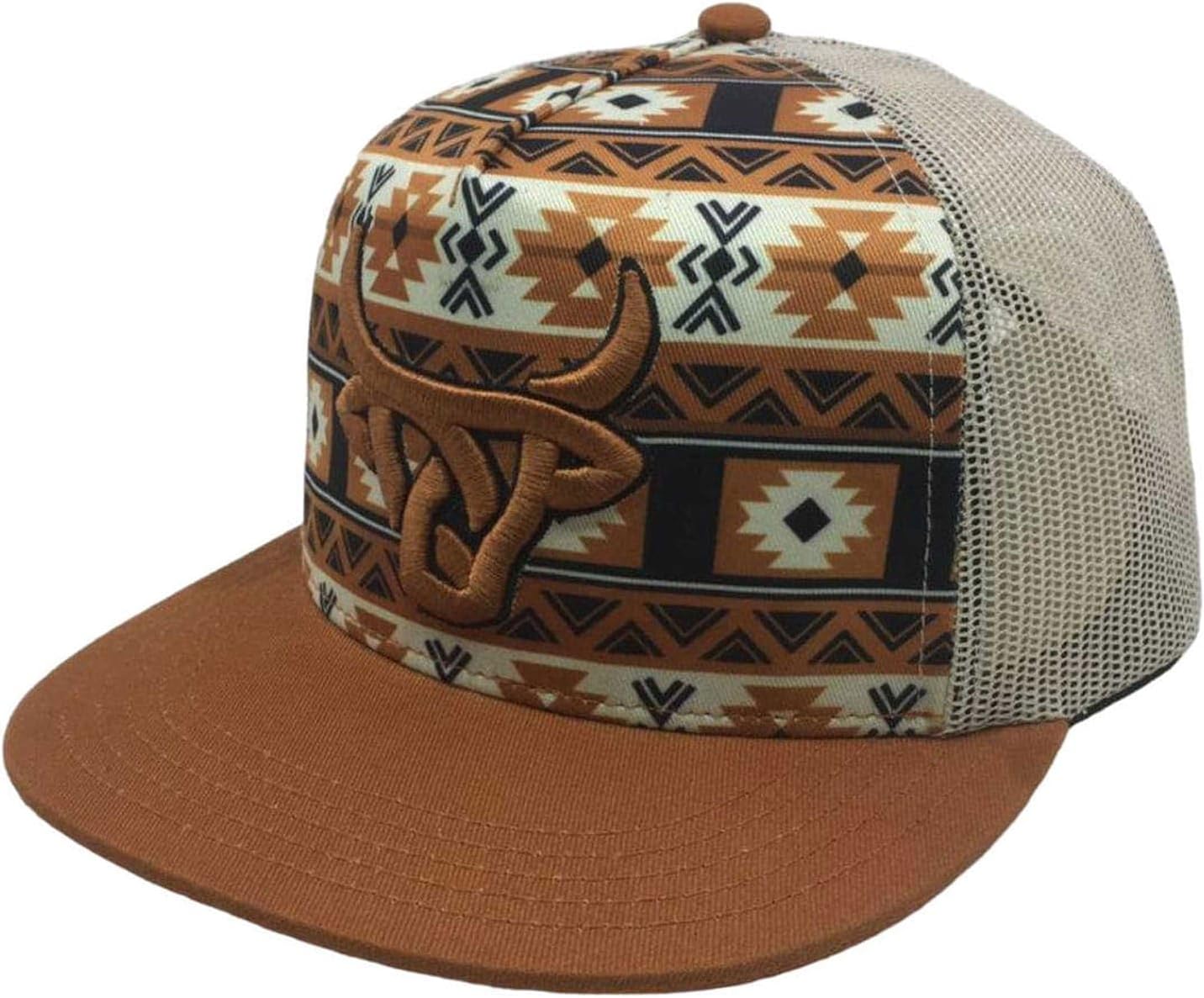 Lost Calf 3D Logo Aztec Burnt Orange - Hats Cap