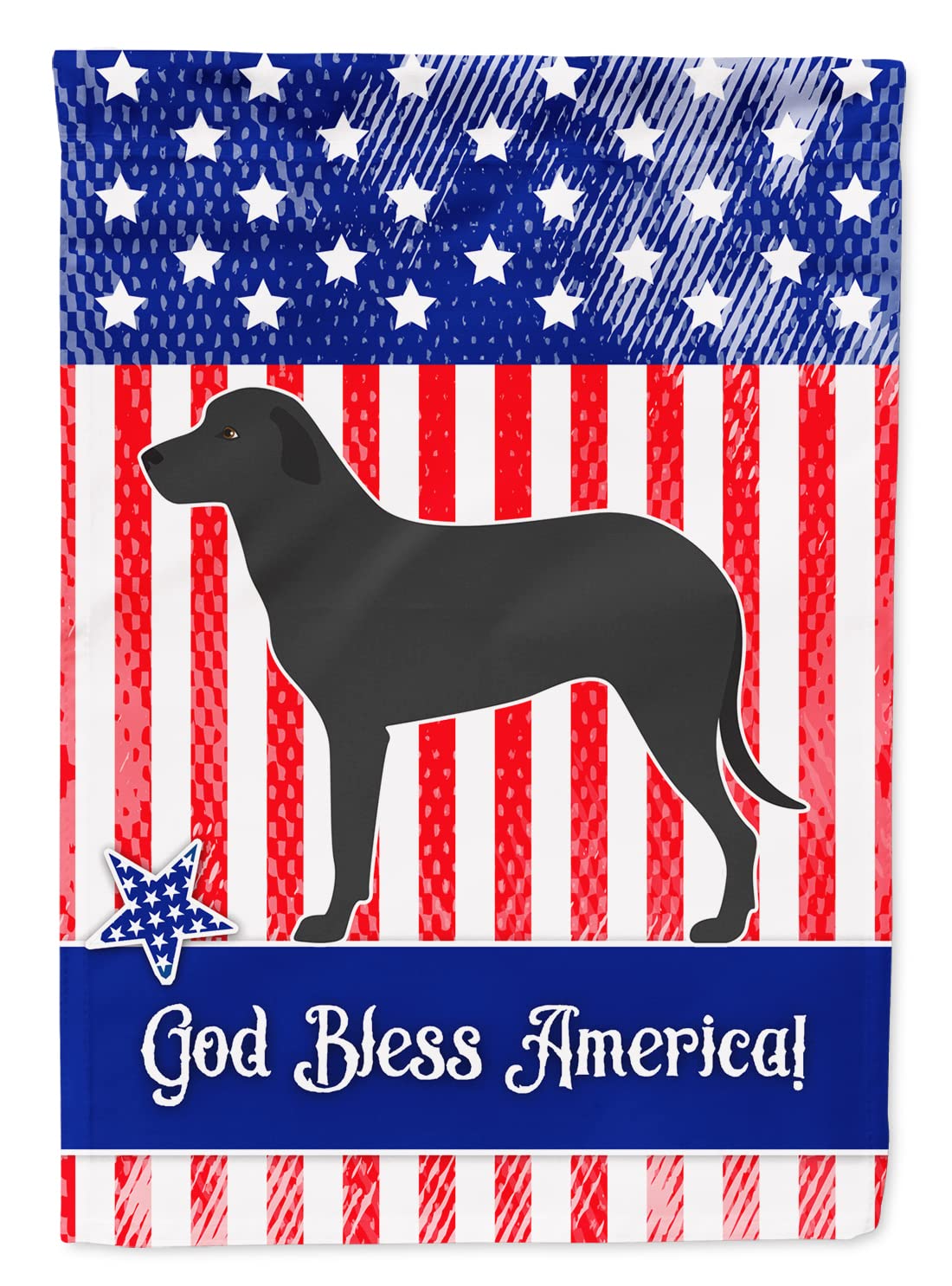Chien berger de Majorque drapeau américain taille S pour remplacer une déco ternie