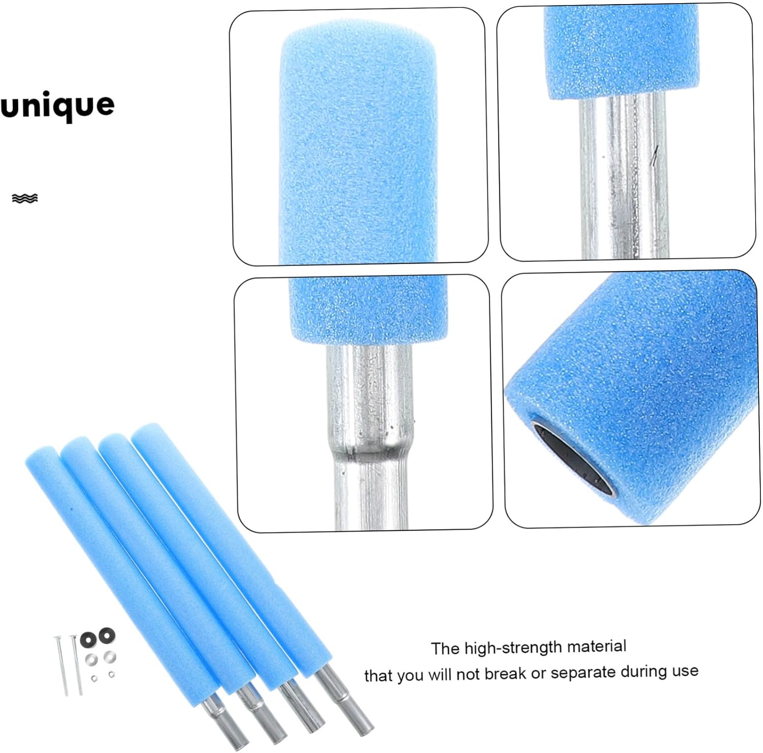 Trampoline Replacement Poles Steel and Foam Anchor Stakes for Enhanced Safety and Stability Compatible with Multiple Brands Easy to Install Jumping Bed Accessories