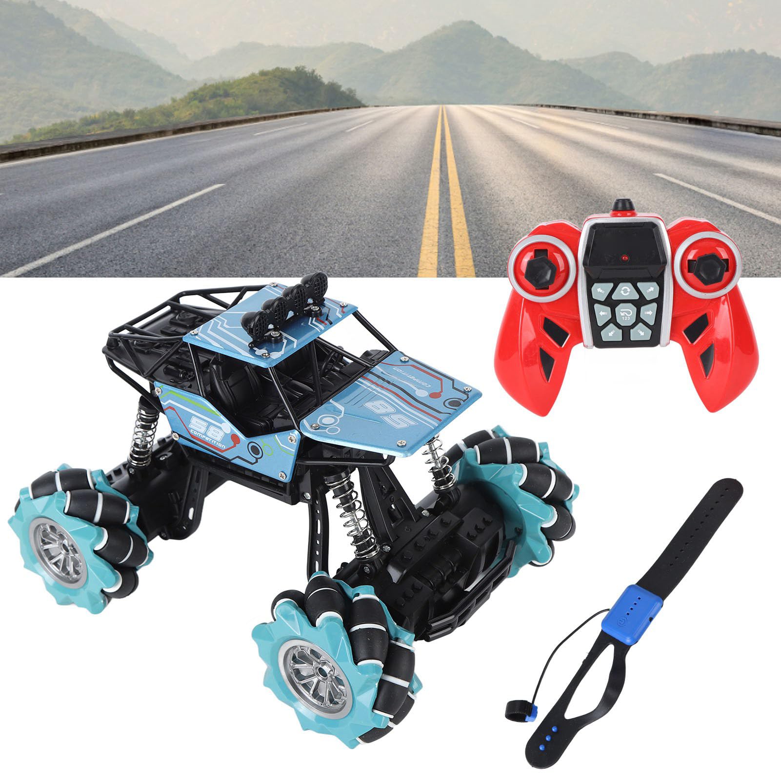 Alomejor Voiture Télécommandée à Capteur Gestuel, Voiture RC Drift 360