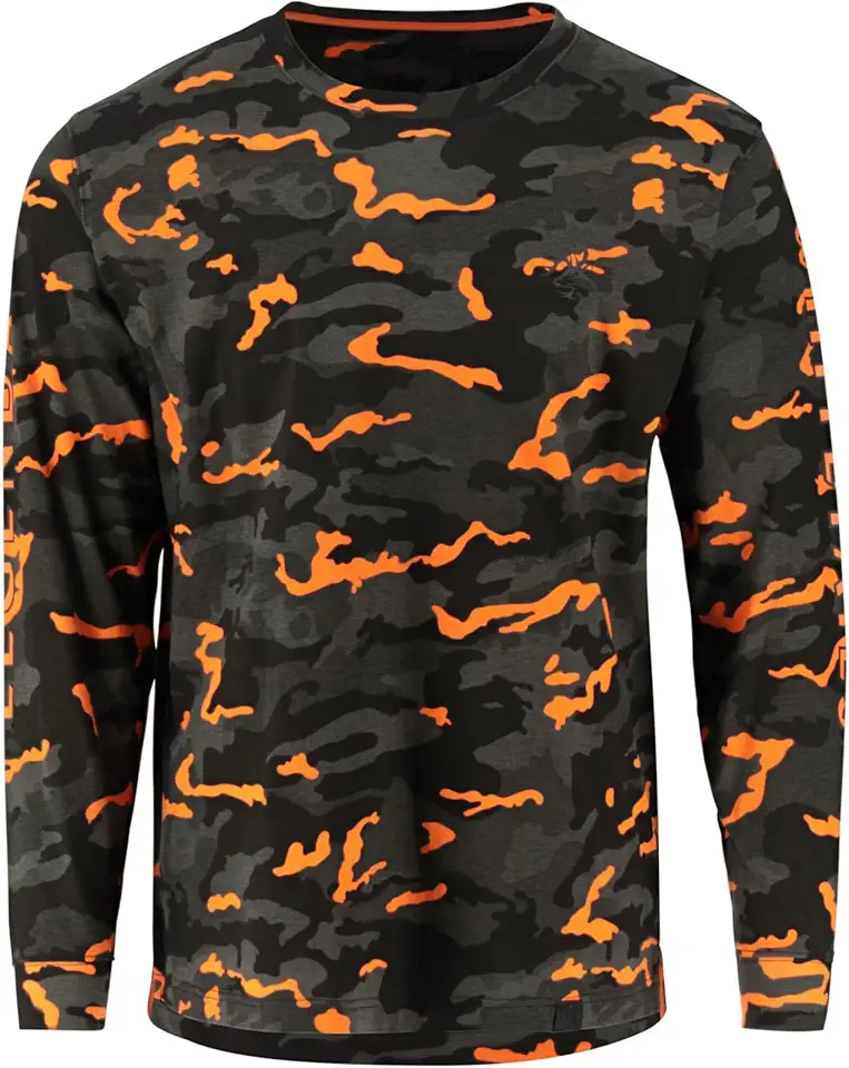 Legendary Whitetails Men's Long Sleeve T-Shirt Preshrunk 100% Heavyweight Cotton Graphic Tee