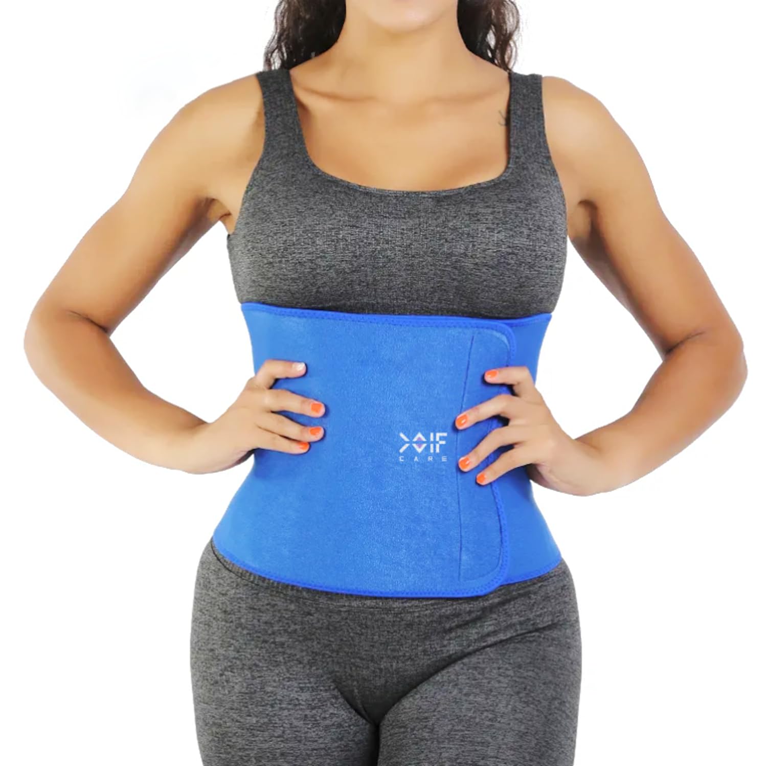 COIF Premium Sweat Waist Trimmer Belt for Women and Men - Abdominal Belt After Delivery - Tummy Shaper Belt - Body Shaper Belt for Exercise & Workout, Stomach Fitness Blue (B0C94LPCPJ) Amazon Price History, Amazon Price Tracker