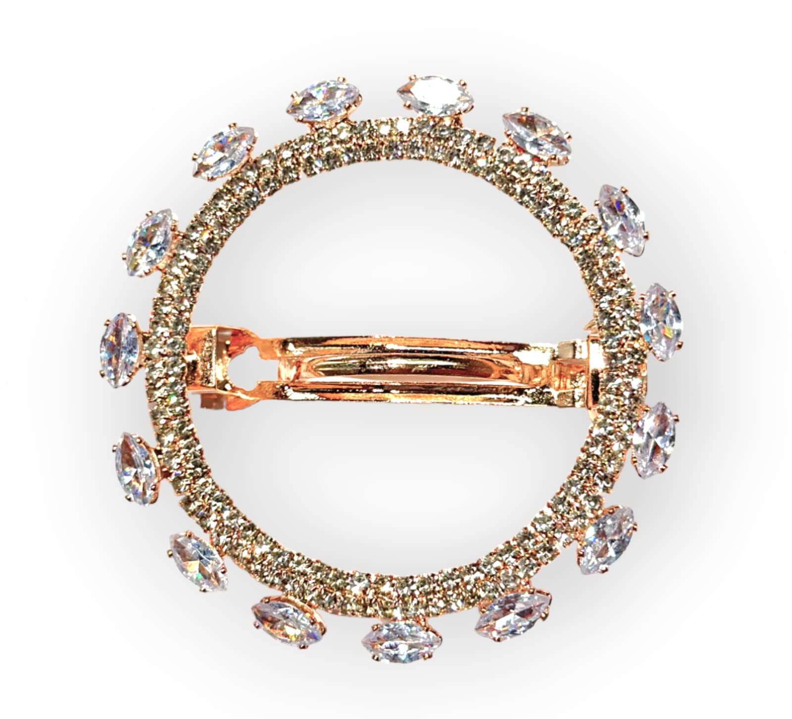 Sparkling Rhinestone Round Hair Clip - Elegant and Stylish Accessory for Any Occasion (Crystalize hair clip Pack of 1) (B0C55H5XTB) Amazon Price History, Amazon Price Tracker