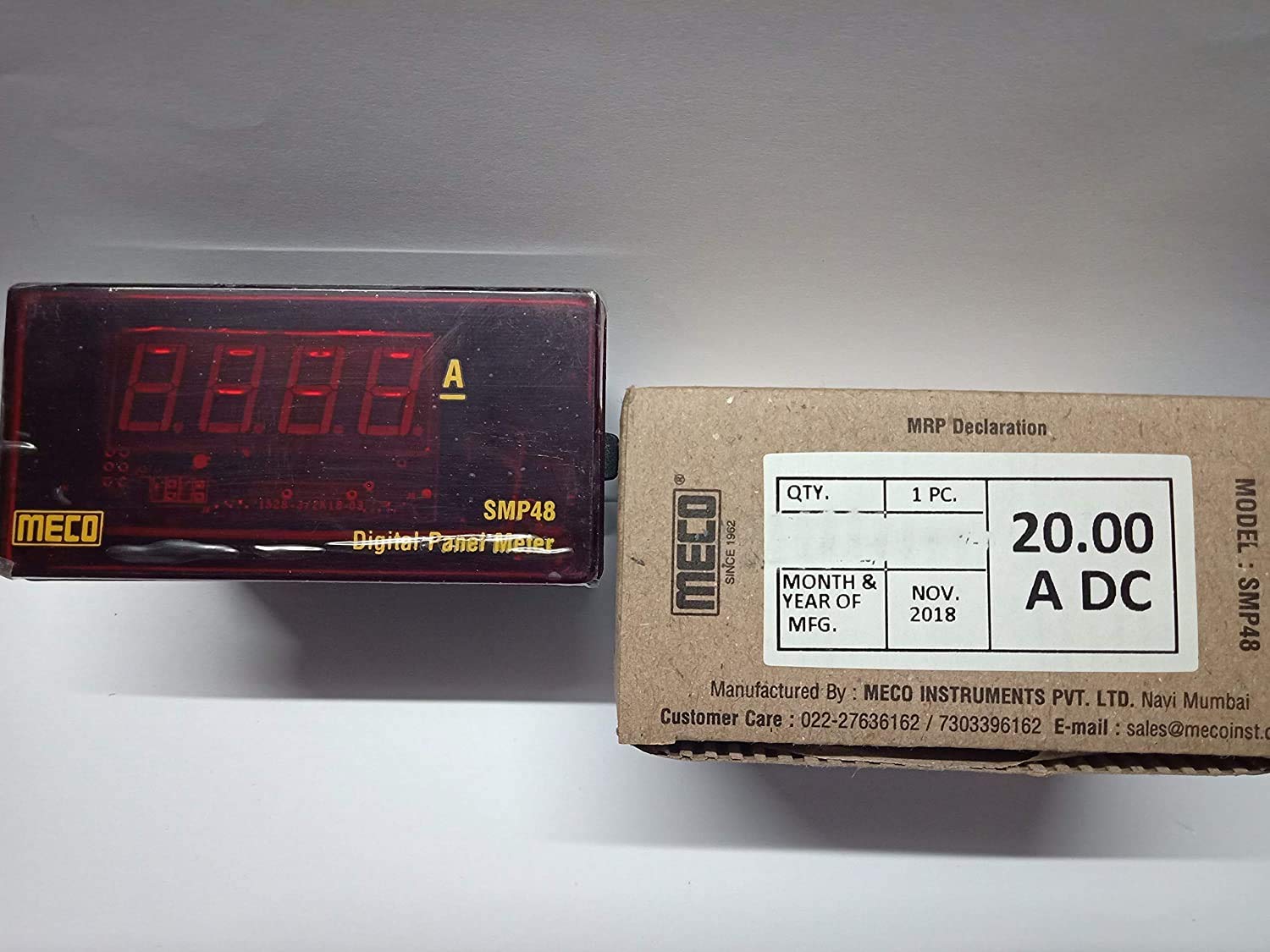 Meco 4 Digit Programmable Panel Meter 20Amp Model SMP48- DC-image-24