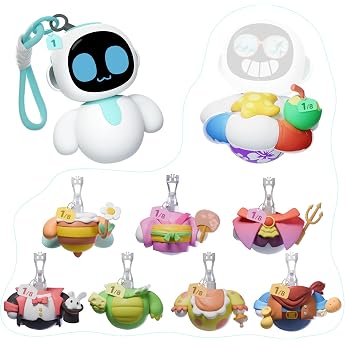 Eiliko Aquamarine + Interchangeable Theme Body Random 1/8 - Your Little AI Charm Robot to Match Any Outfit Funny Electronic Pendant Toys for Couples and Best Friends