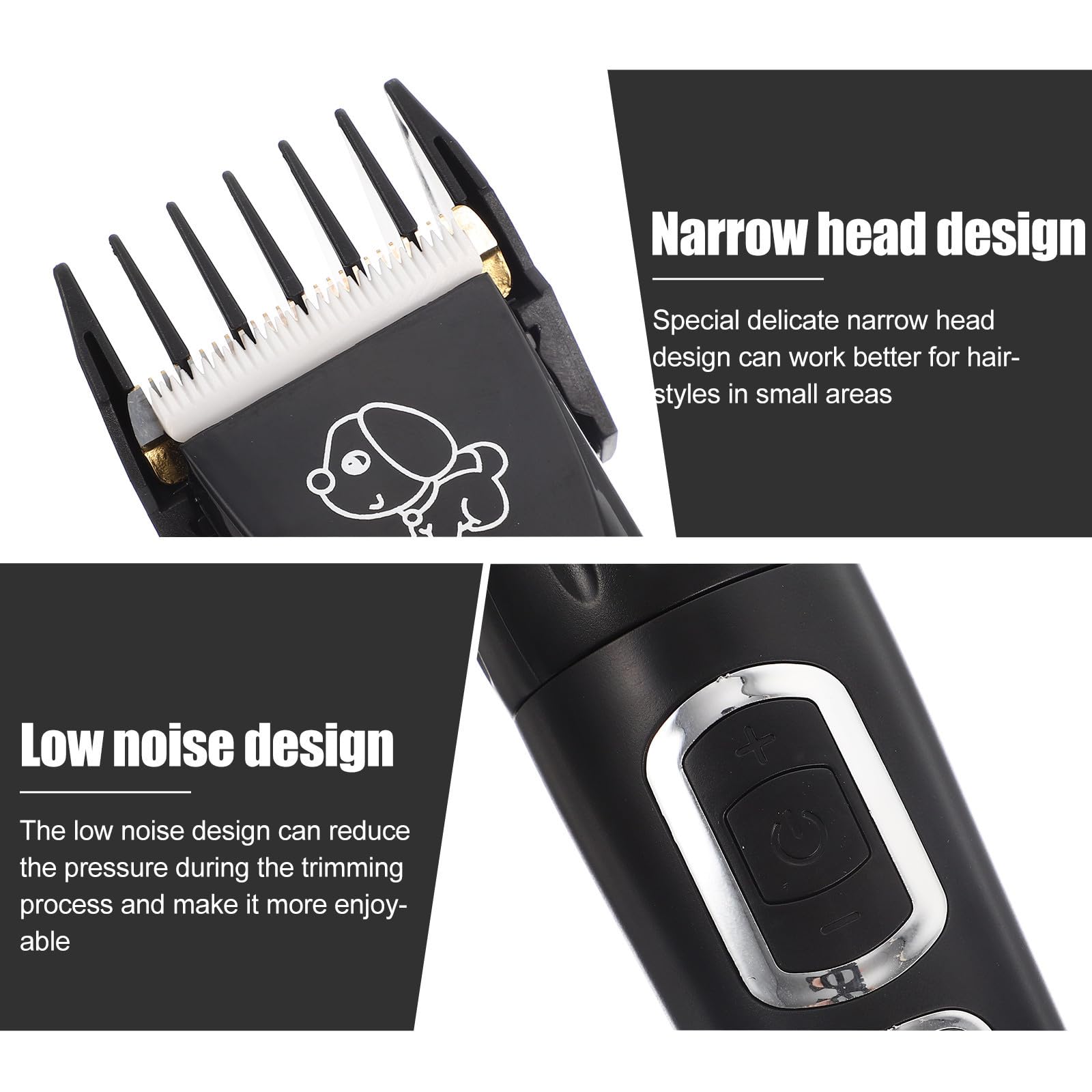 Cortapelos Eléctrico para Perros y Gatos Batería de 2000mah, Diseño Portátil y Cuchillas de Aleación de Titanio para Recorte Fino en Áreas Pequeñas