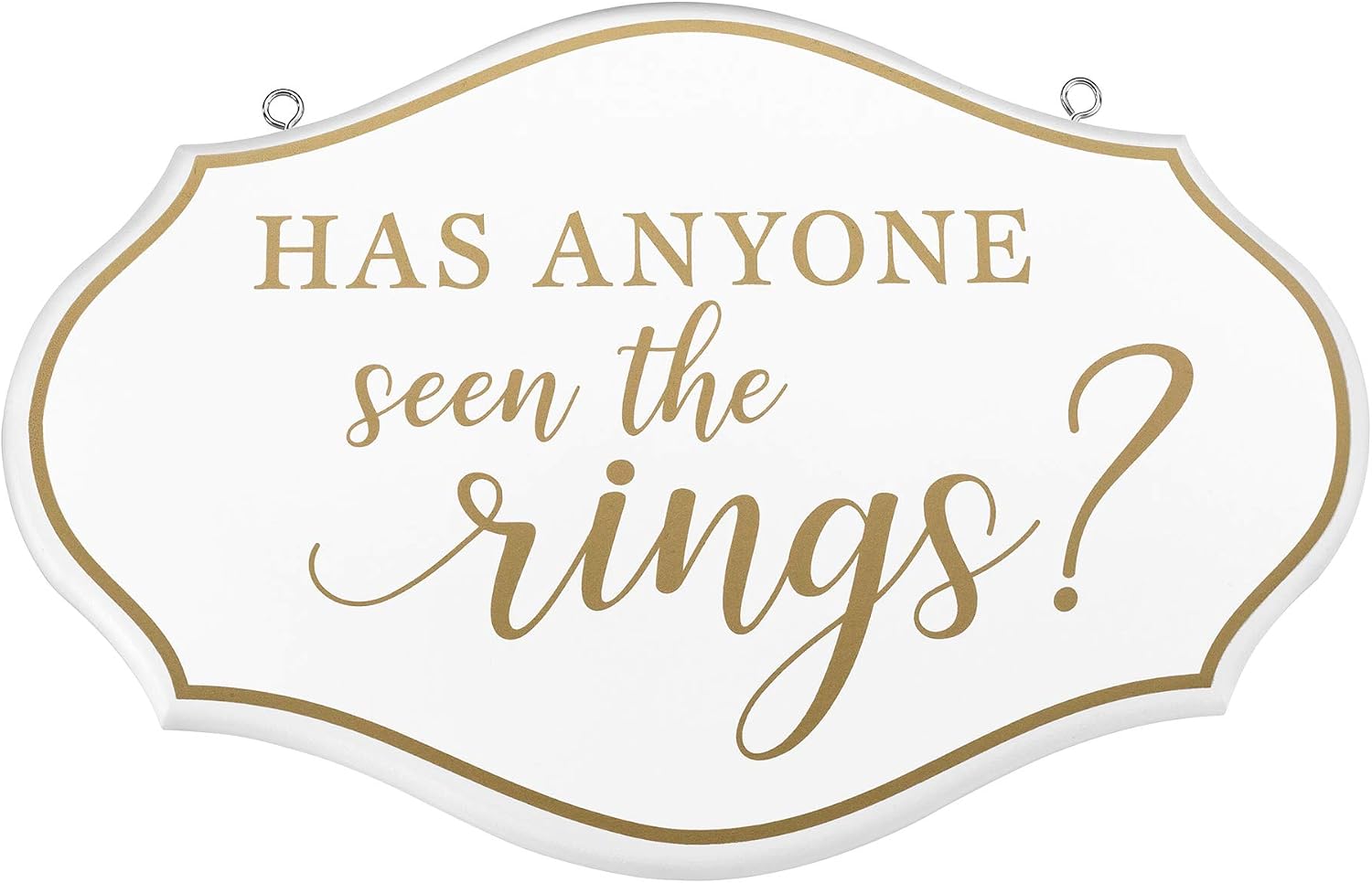 Lillian Rose Ring Bearer Pillow Alternative Where are the Rings Sign