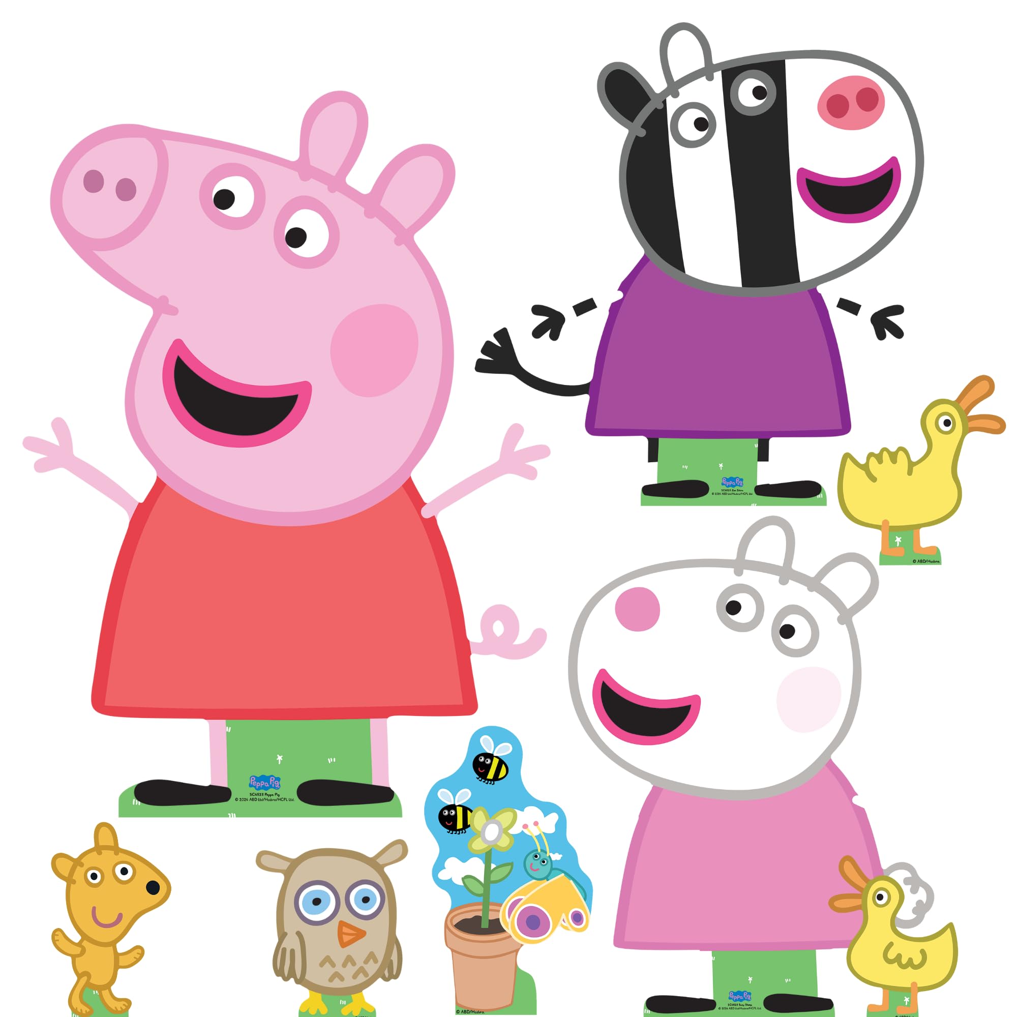 Star Cutouts Peppa Pig Cardboard Cutout Multi Pack - 2ft