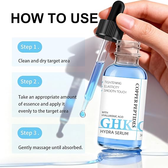 Peptides Serum for Face with Hyaluronic Acid & Niacinamide, Anti Wrinkle Serum for Fine Lines & Skin Elasticity, Deep Hydration, Suitable for the Face, 30ml