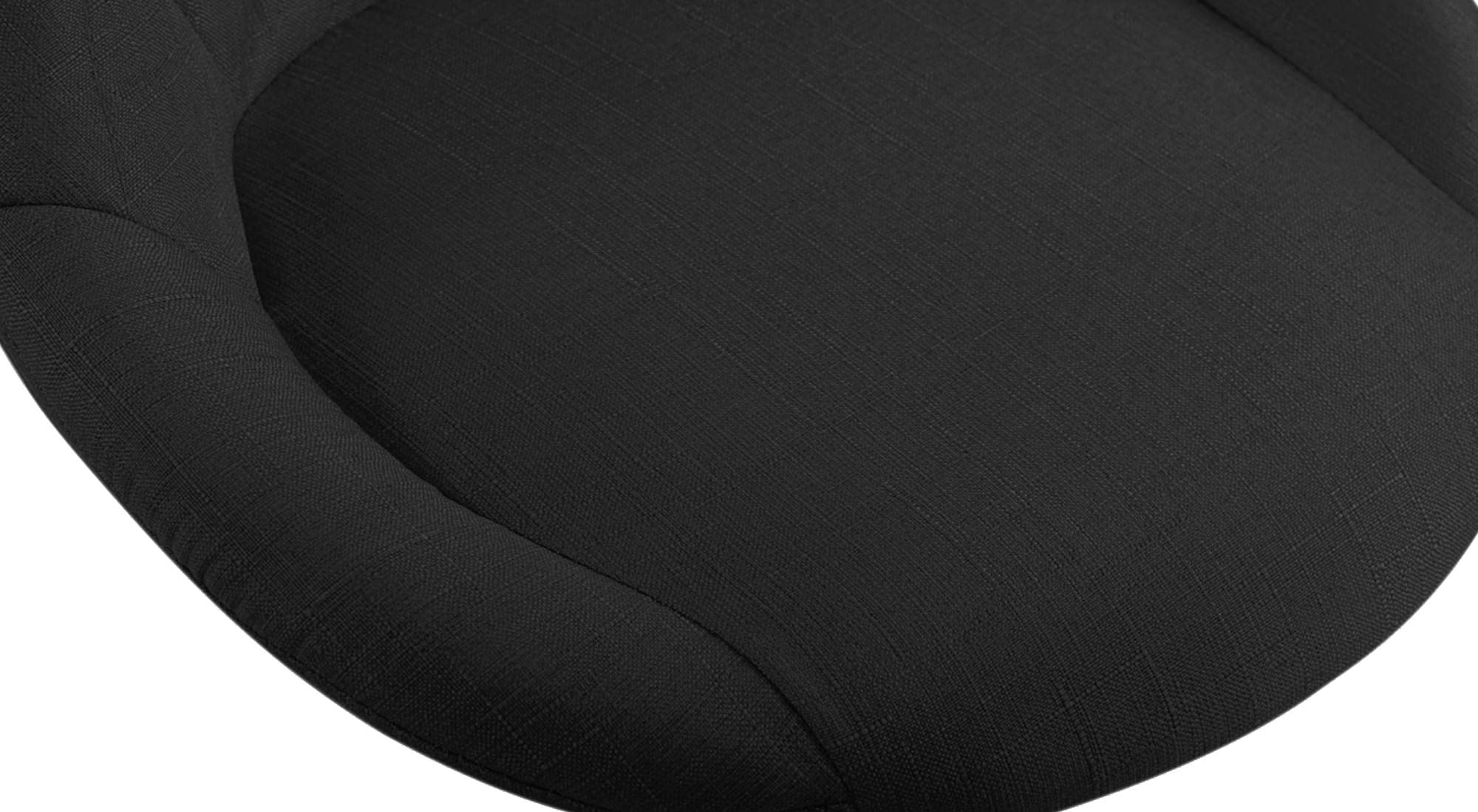 CLP Arbeitshocker Lazio I Kunstleder Oder Stoff I Höhenverstellbarer Arbeitsstuhl I Rollbar Farbe schwarz Material Stoff