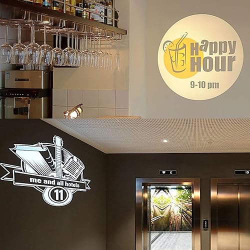 Miniatura 6 de Proyector LED GOBO con logotipo IP65 impermeable con zoom manual efecto DJ luz que incluye vidrio personalizado gratuito GOBO para proyectar imagen