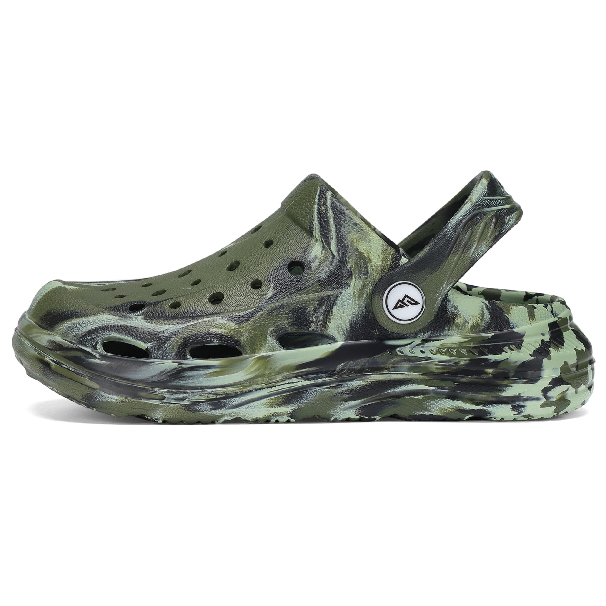 Kids Tie Dye Garden Clogs for Boys Girls | Lightweight Slip-On Water Shoes with Arch Support