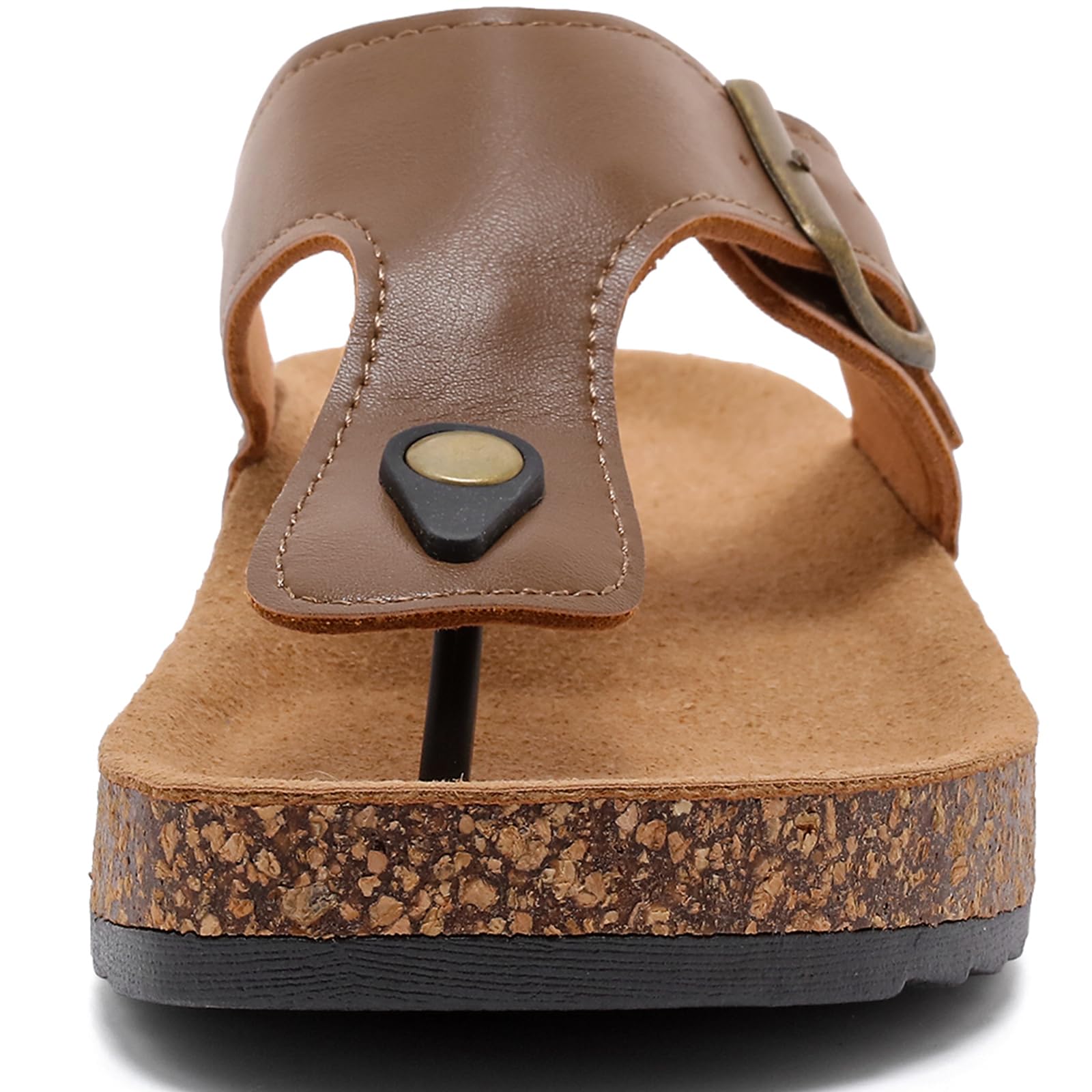 Chanclas Mujer Hombre Sandalias con Plantilla de Corcho Flip Flops Verano - Sandalias Ajustables Antideslizantes Playa Piscina Cómodas