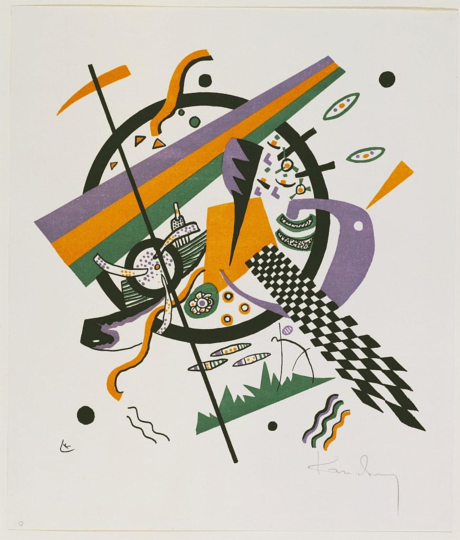 POSTERIIk Famous Print Pop Art Wall Art Graffiti Small Worlds by Wassily Kandinsky Art Prints for Home Decor 60x90cm