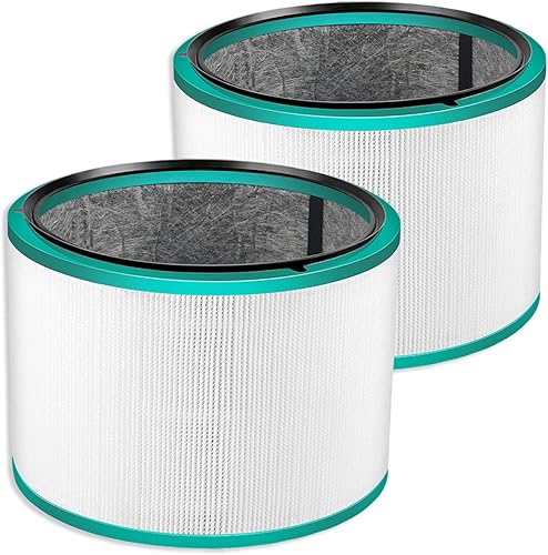 Paquete de 2 filtros de repuesto para purificador de aire Dyson HP01, HP02, DP01. Comparar con la parte # 968125-03 - Compatible con Dyson Pure Hot