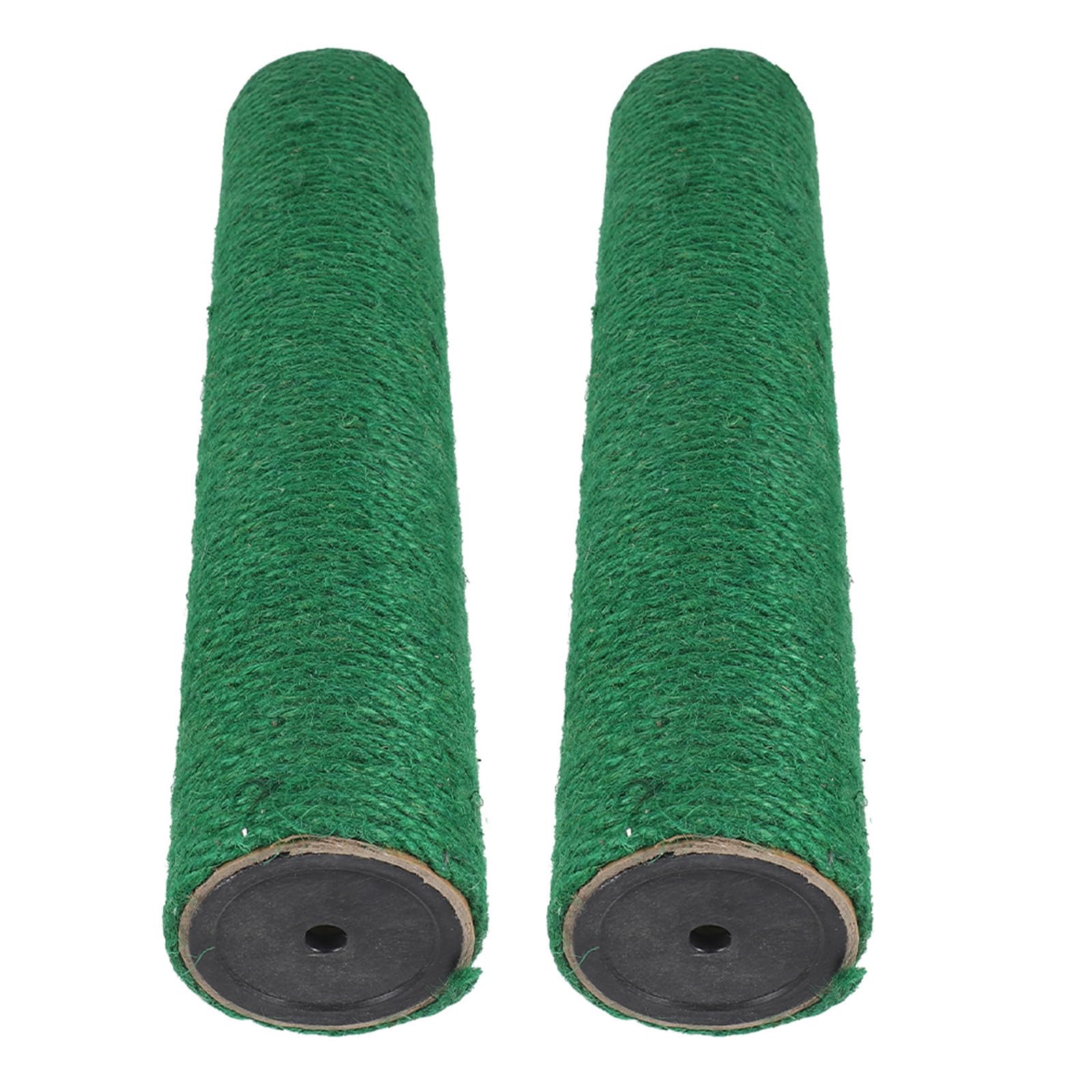 Poste de repuesto de sisal verde rascadores para gatos de interior 2 piezas
