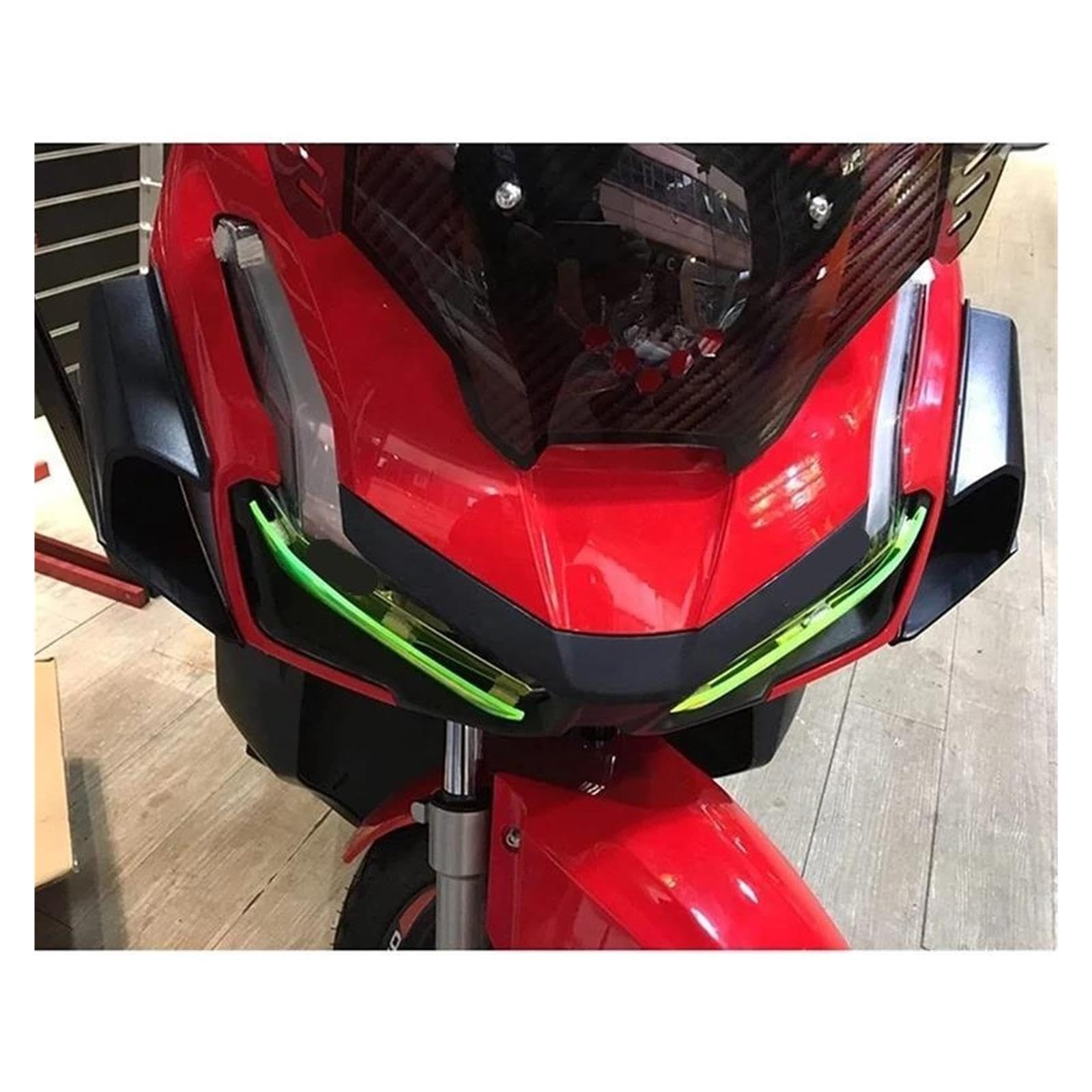 Spoiler Anteriore Pneumatico Per ADV150 2019 2020 2021 2022 2023(Carbon Look)
