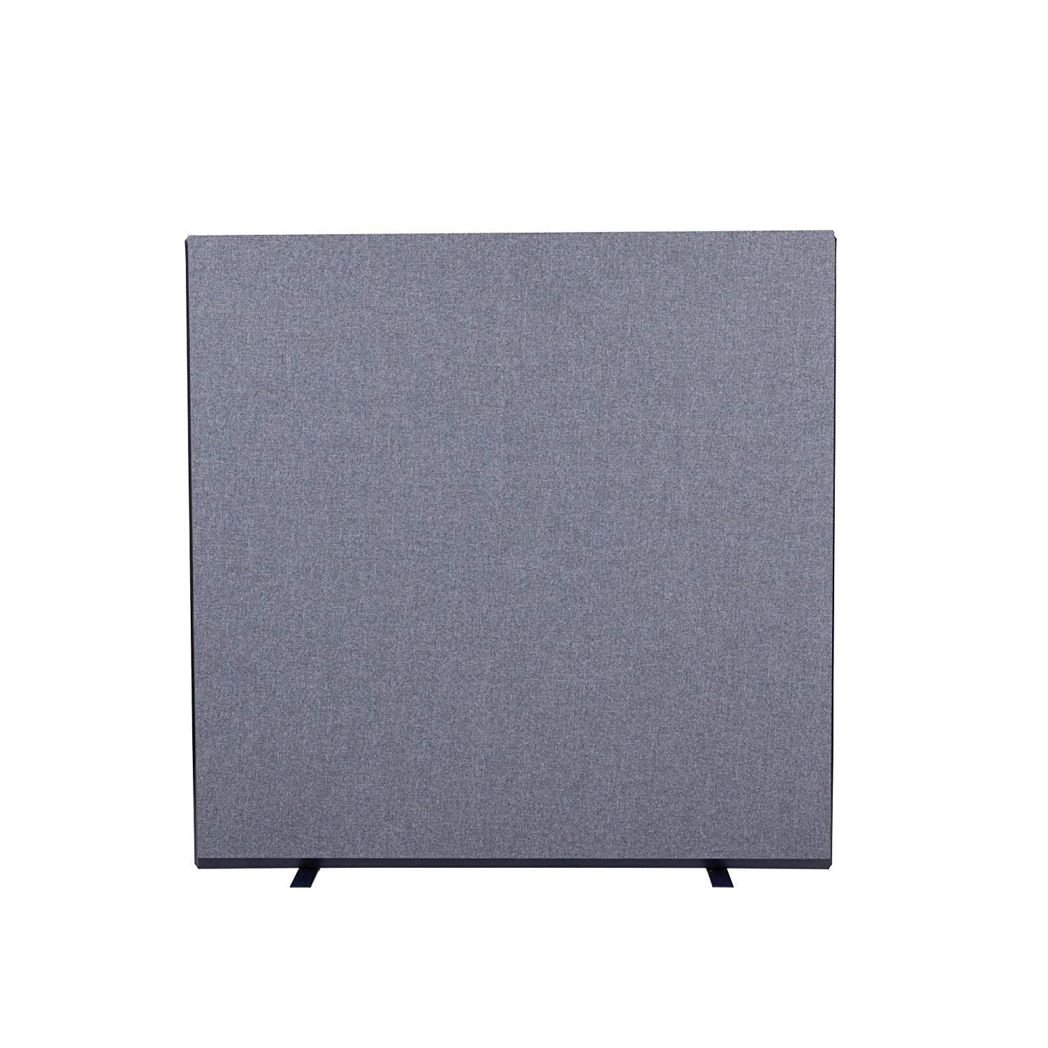 Panelwarehouse 1500mm Wide x 1500mm High Office Partition Screen In Grey Pinnable Woolmix