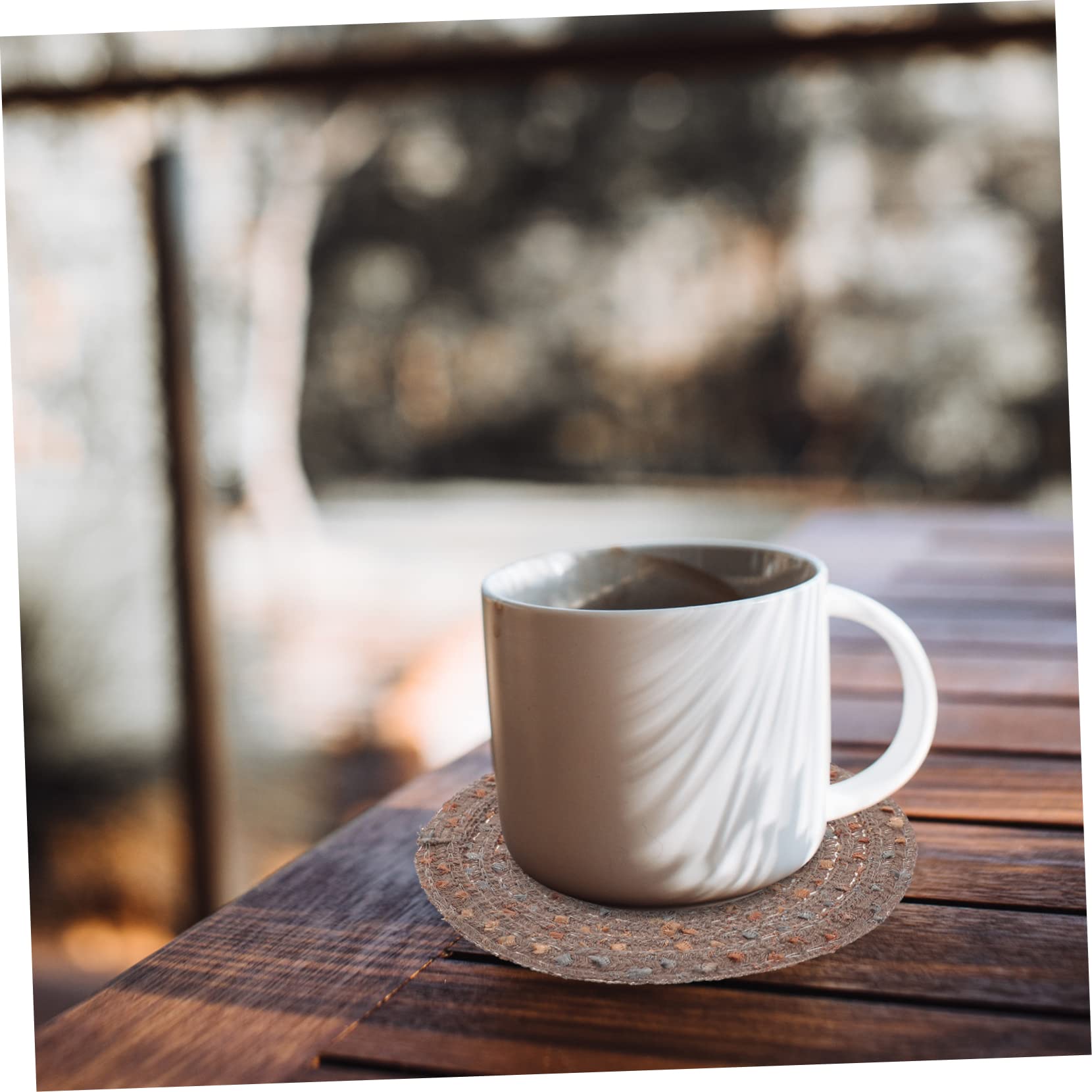 Cabilock Untersetzer 4er Set - Hitzebeständige Tischmatten Aus Bambus-Geflecht