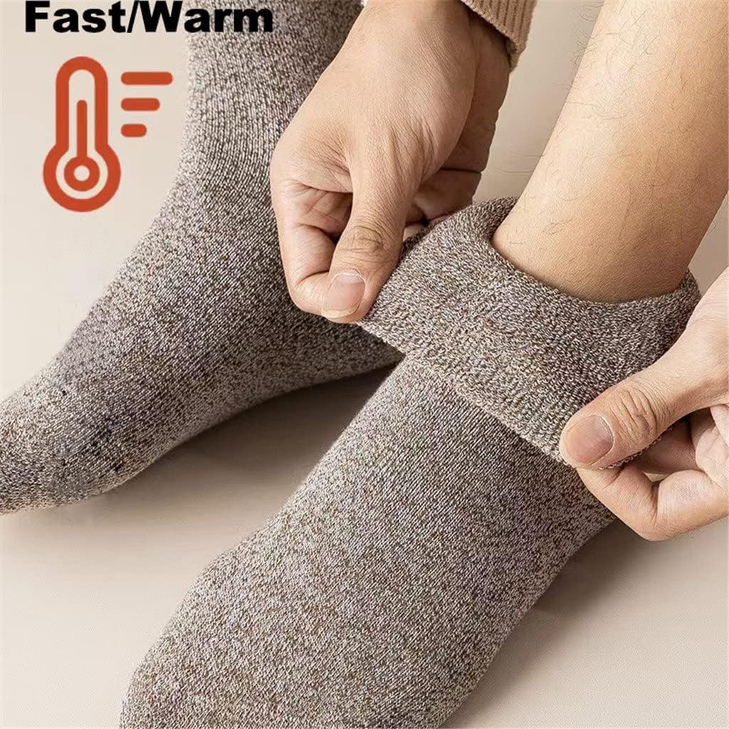 5 Pairs Thicken Men's Socks Cotton Towel Keep Warm Winter Male Thick Thermal Snow