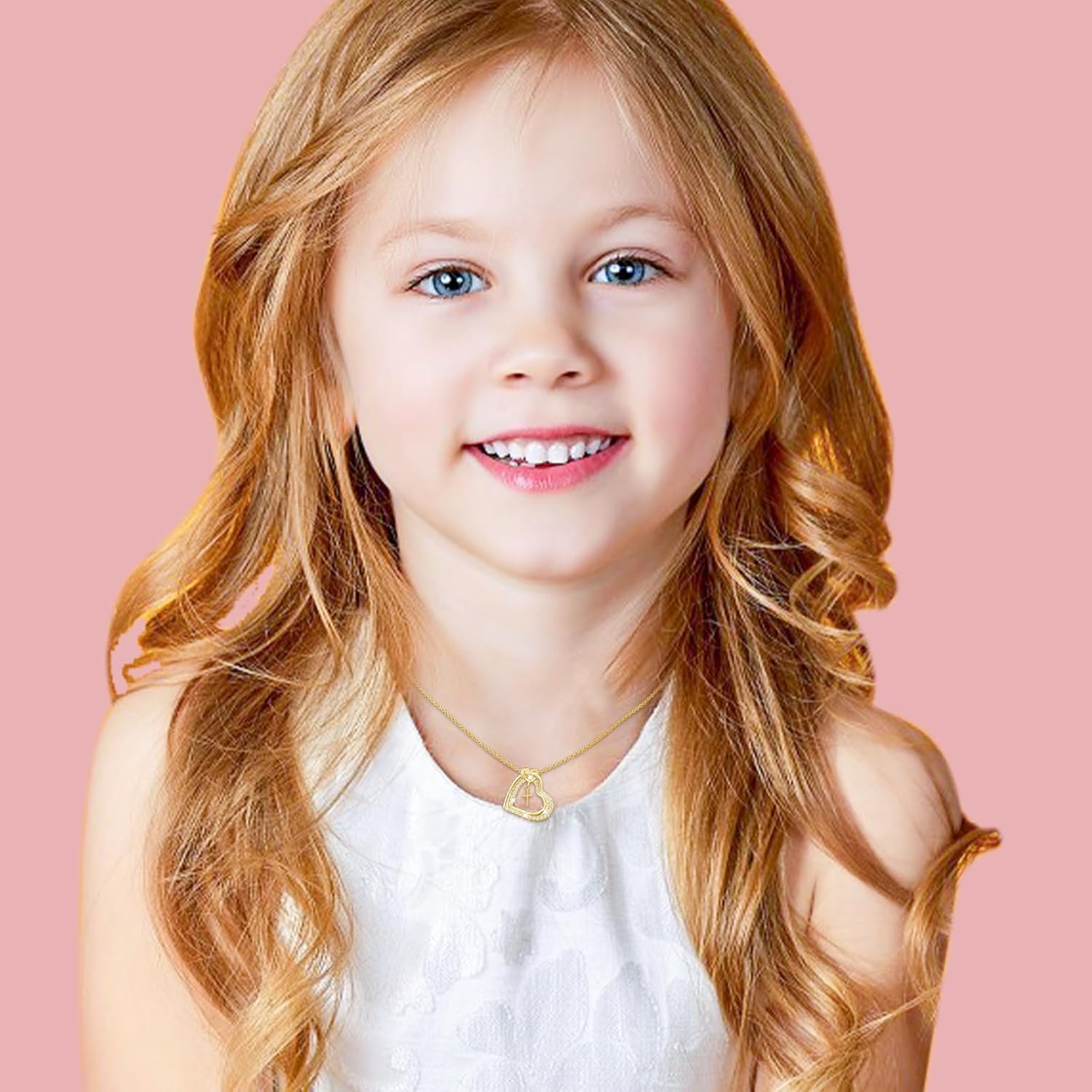 Cross Necklace for Daughter Baptism First Communion Confirmation Graduation Gifts for Daughter - Image 3