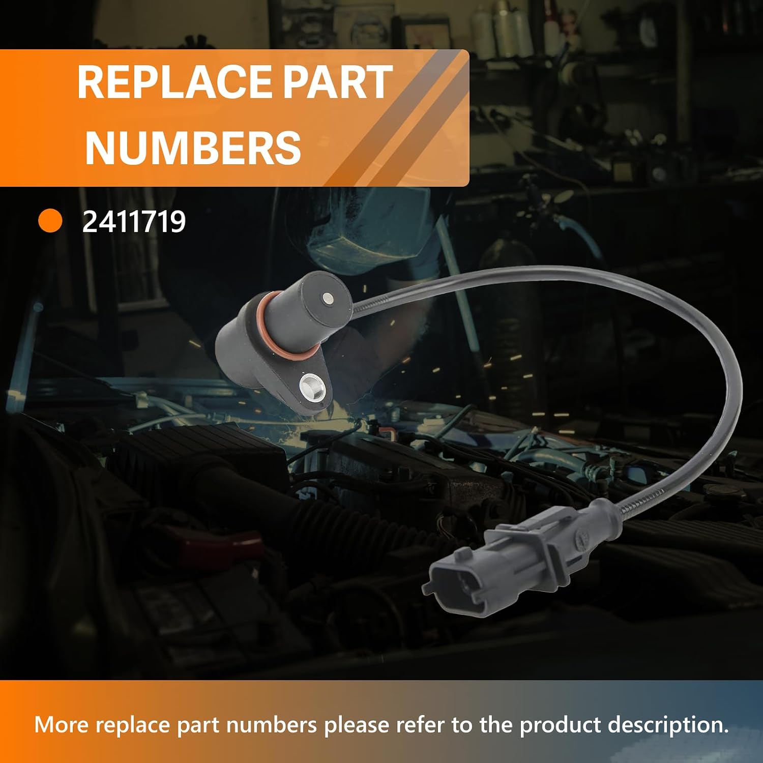 Crank Position Speed Sensor 2411719 Compatible with Polaris 2016-2022 General 1000, 2014-2022 RZR XP 1000, 2014-2022 Ranger Crew 570, 2014-2022 Sportsman 450 570 850#KVTR-1146