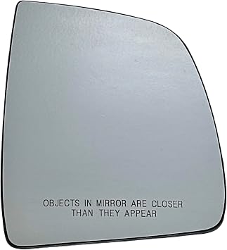 Spieg Passenger Side Mirror Glass Replacement for Ram Promaster City 2015-2021 Heated with Backing Plate | Right Side View Mirror Glass Compatible with OE 68280570AA