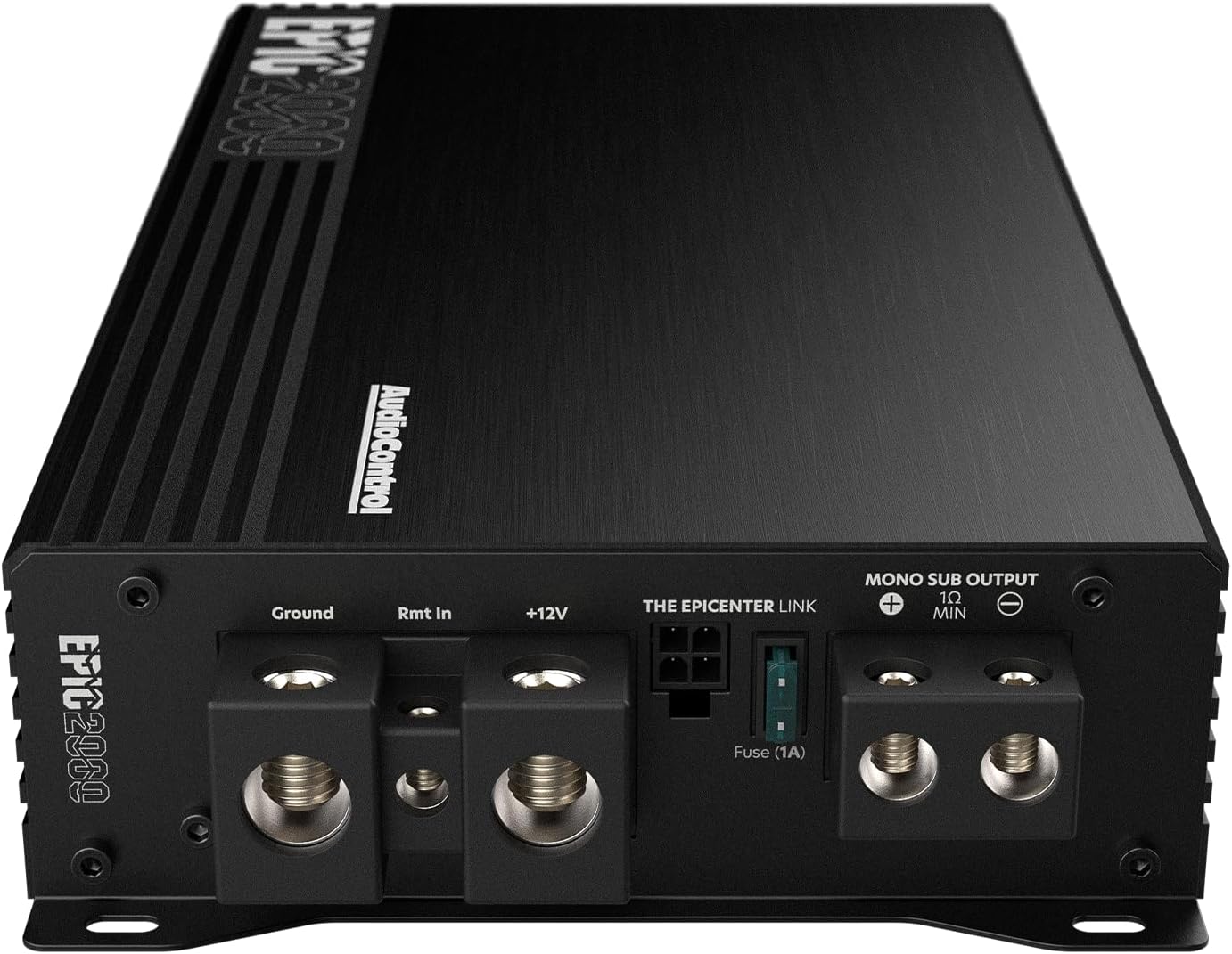 AudioControl EPIC2000 Epic Series 2000 Watt RMS 1-Channel Monoblock Car Audio Subwoofer Amplifier, Class D, Epic Boost, Subsonic Filter, Low Pass Filter, ACR-E Remote Bass Knob, Epicenter Link