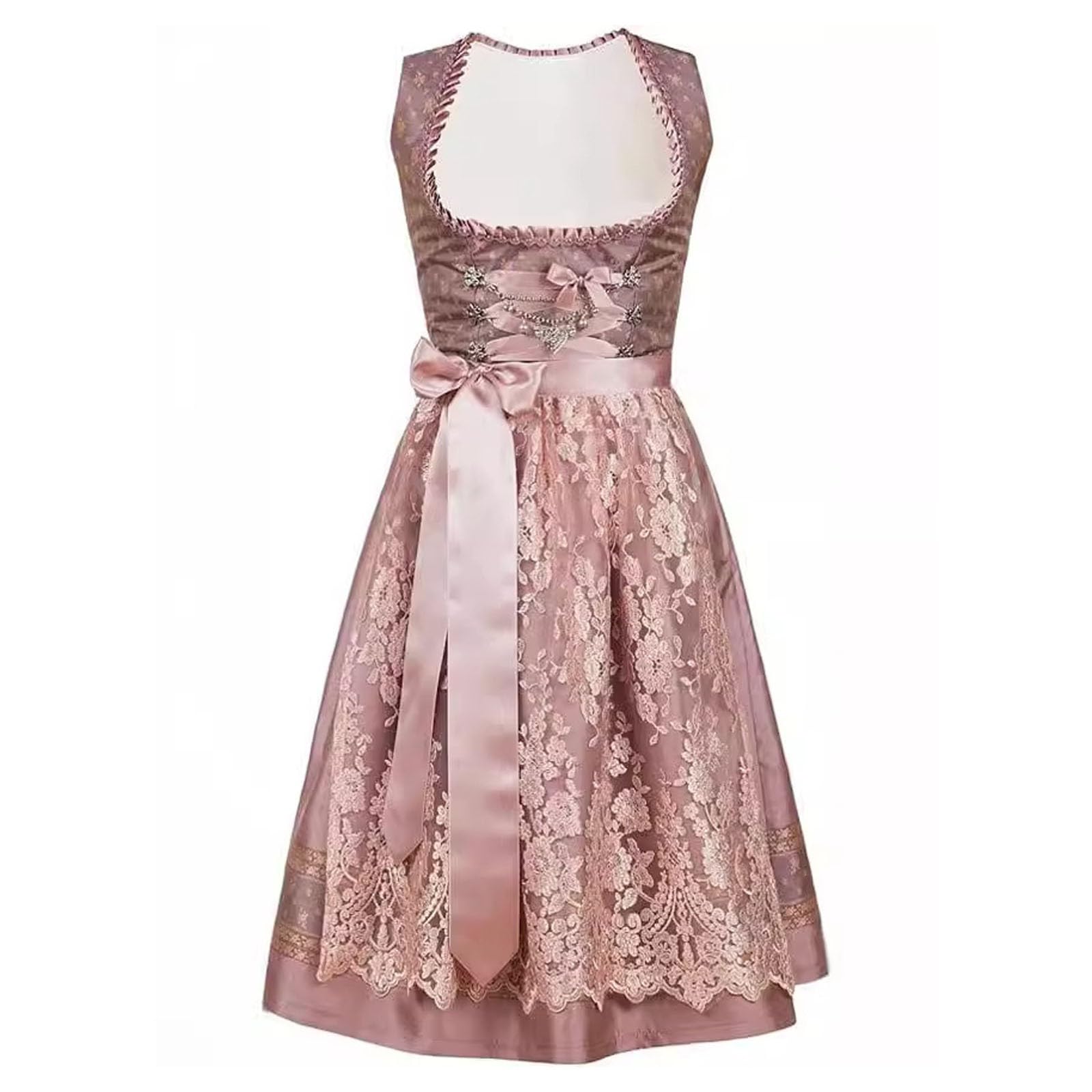 Abito Tradizionale Bavarese da Donna, Vestito Oktoberfest Vestiti Tirolese Dirndl, Dell'Oktoberfest Costumi Cosplay, Abbigliamento Primavera, Sexy, Curvy, Damigella Bambina