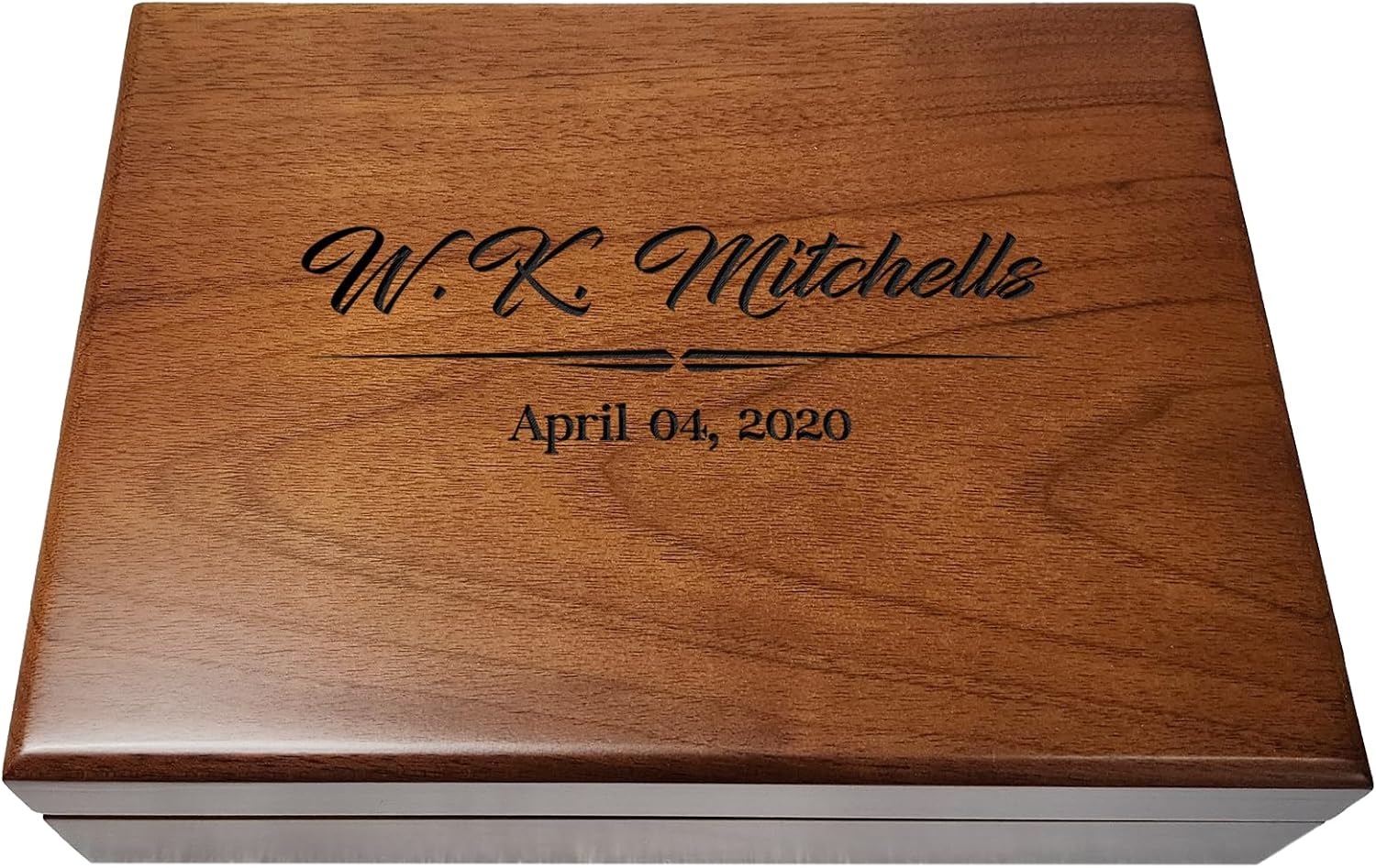 Personalized Memory Box, Custom Memento Box, Gift for Husband Wife, Wedding Day Memory Box, Engraved Keepsake Box for Couples, Memorial Gift, Hand Made Birthday Keepsake Box, Monogrammed Jewelry Box