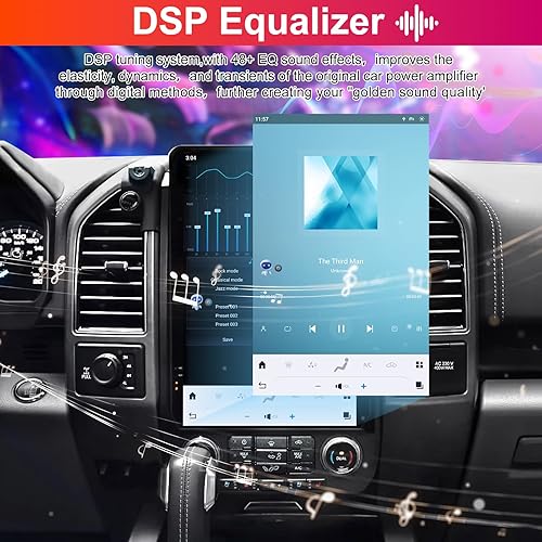 Miniatura 5 de Qualcomm Android 11 - Radio de coche para Ford F150 F-150 2015-2021 Lobo Wolf Stereo unidad principal de repuesto 14.4 pulgadas IPS Tesla Style