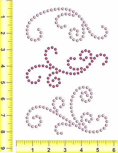 Miniatura 3 de Rhinestone Genie Flourishes 002 - Plantilla magnética con diamantes de imitación, color negro