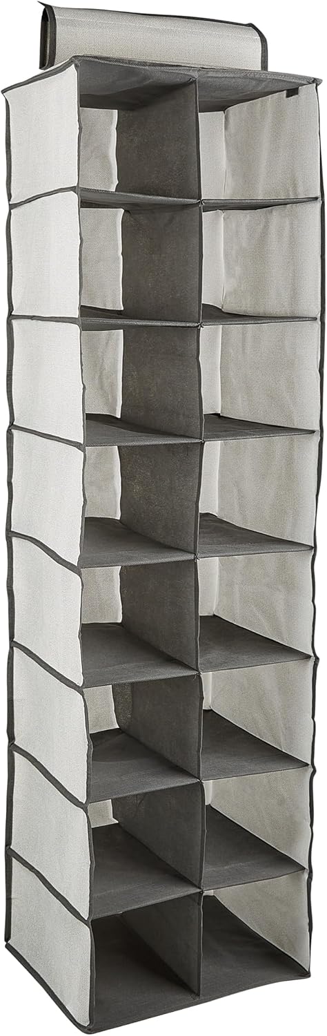 Simplify 16 Pocket Shoe Organizer in Grey