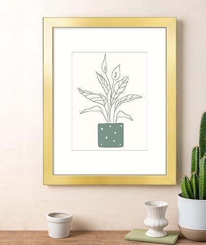 Vista 311 de LaVie Home - Portarretratos de 18 x 24 pulgadas, fotos de 16 x 20 pulgadas con paspartú, de 18 x 24 pulgadas sin paspartú, plexiglás pulido, Negro