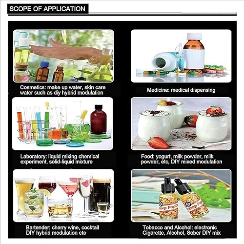 Miniatura 7 de FLTRGO Mezclador magnético de laboratorio, placa caliente con agitación magnética, 200-2000 RPM, 169.1 fl oz, utilizado para calentar y agitar