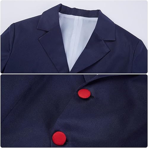 Miniatura 6 de Weixu Disfraz de anime Helluva Boss Moxxie Cosplay para adultos esmoquin uniforme con cola Halloween