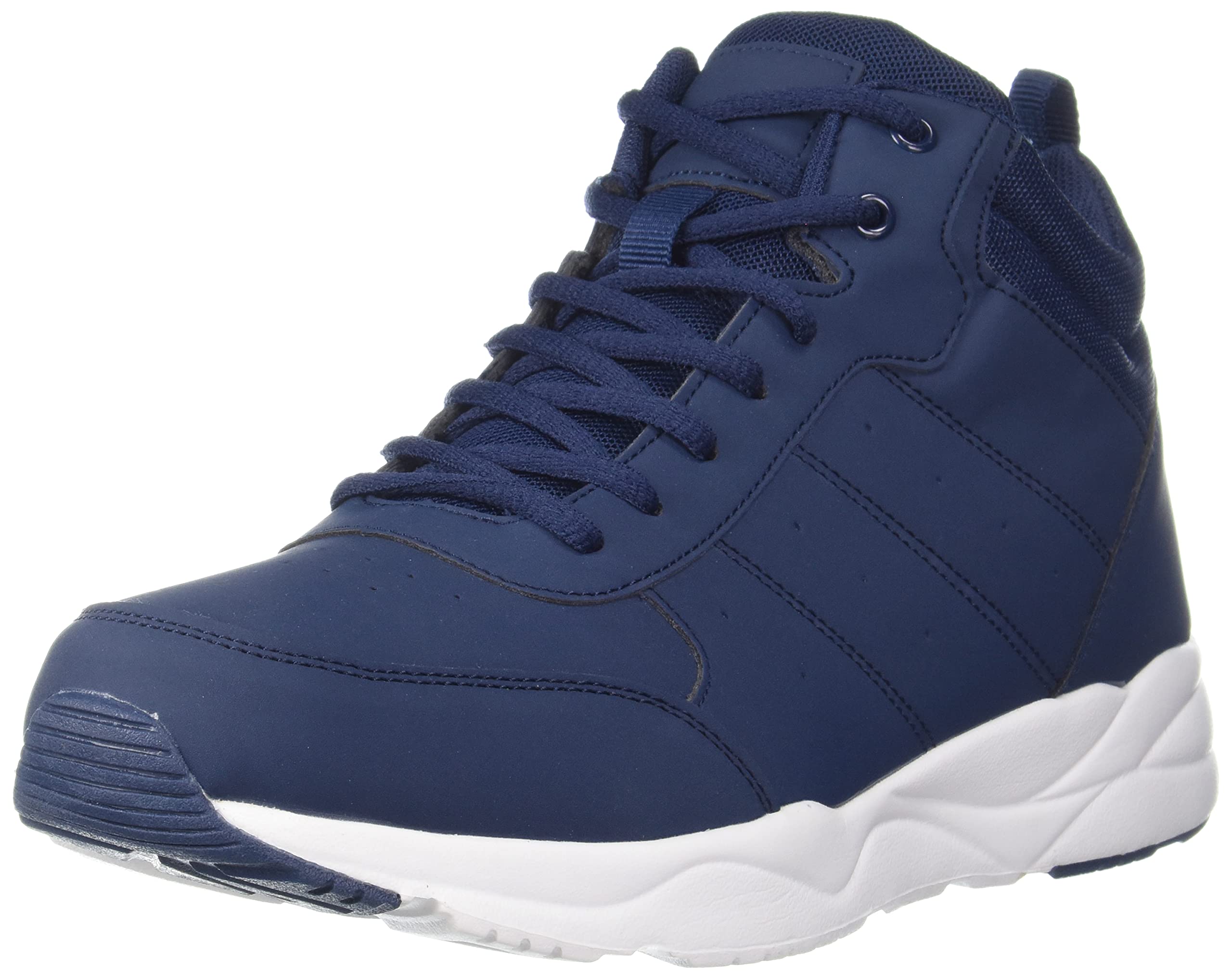 shoexpress Men's Textured Sneakers with Lace-Up Closure Navy Boots-9.5 Kids UK (MD-JB-07)