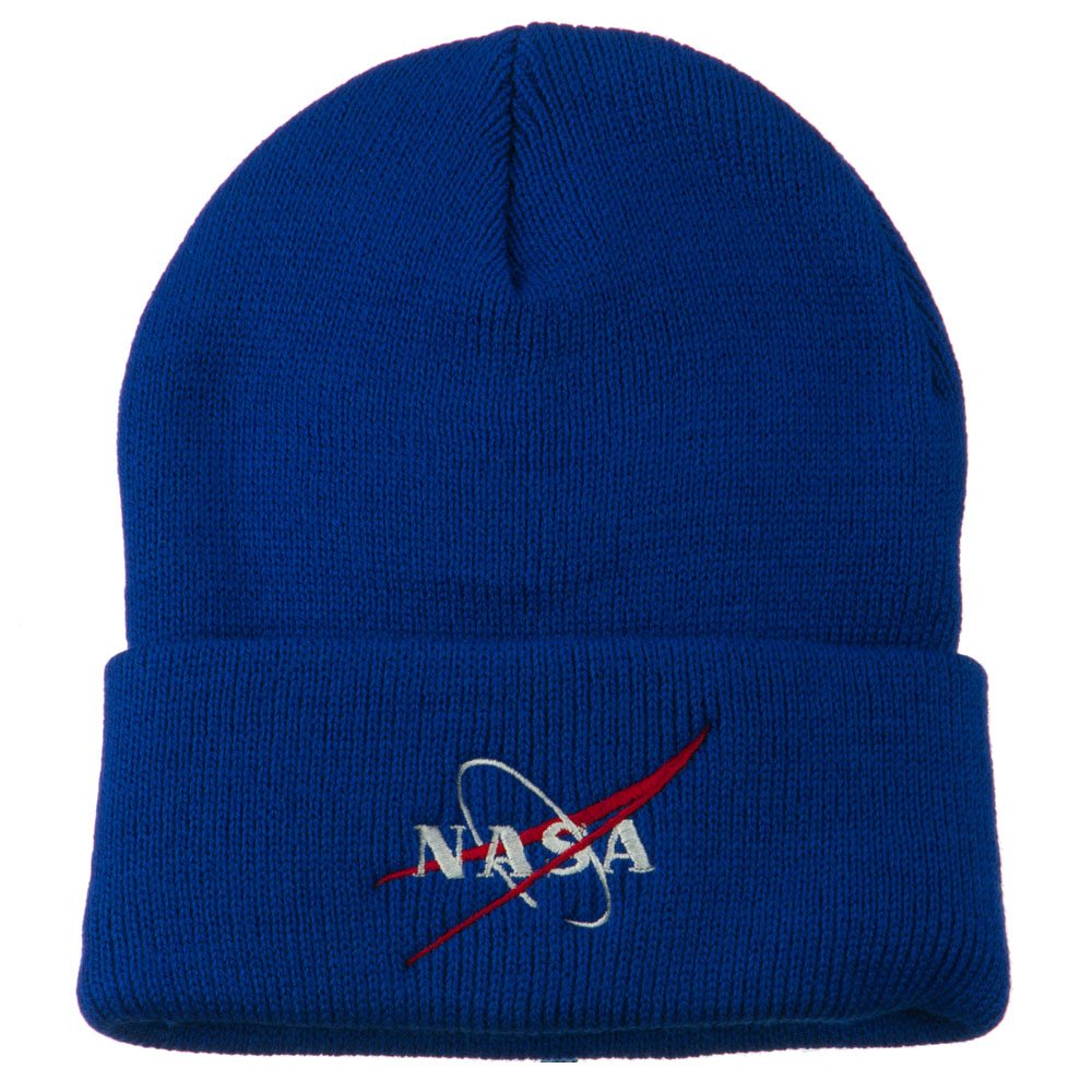 e4Hats.com NASA Logo Embroidered Long Knit Beanie