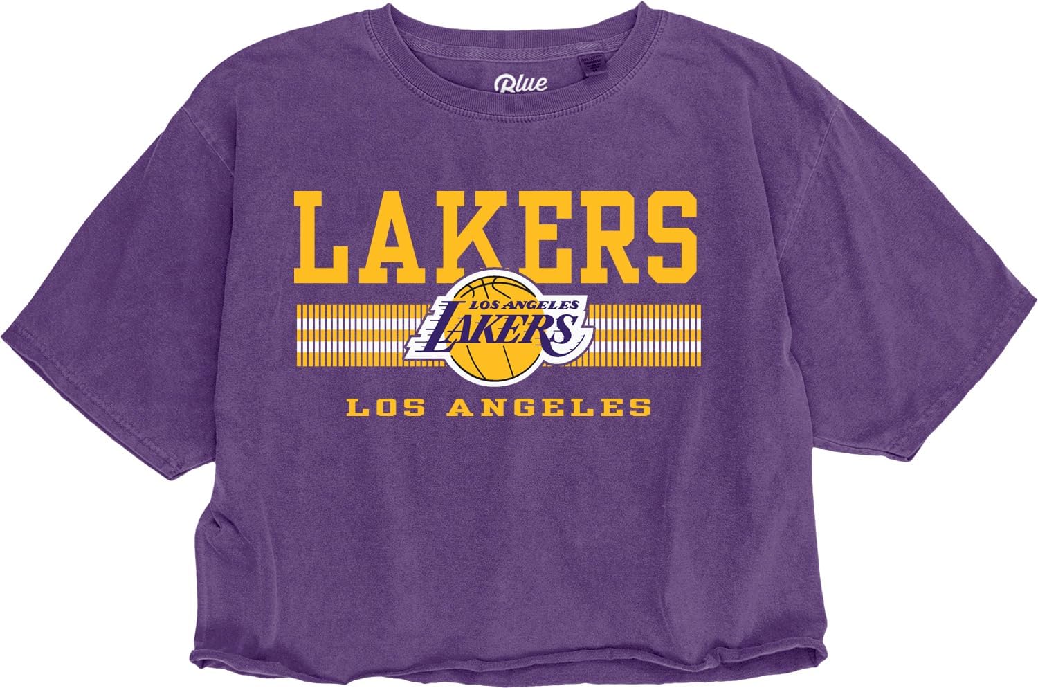 Blue 84 NBA Womens NBA Officially Licensed Women's Crop Top T-Shirt Ringspun Team Color - Image 2