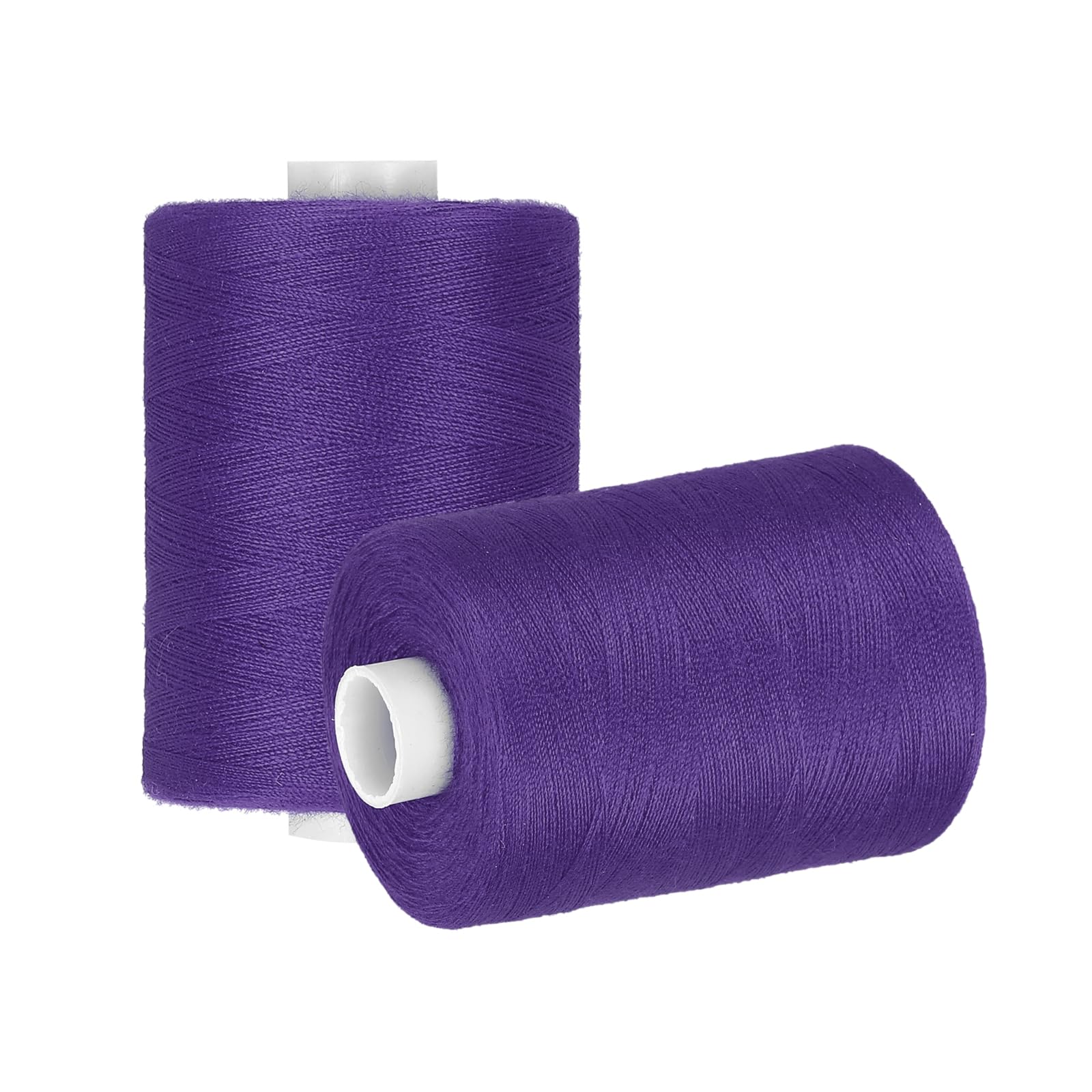 sourcing map 2 Spool Sewing Thread, Purple #198 Polyester Thread Prewound Bobbins for Sewing Machine Hand Stitching Quilting Emergency DIY Projects, 1000 Yards/Spool