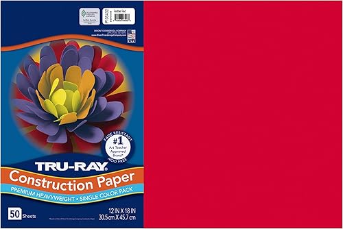 Miniatura 31 de Tru-Ray® Papel de construcción, 12.0 in x 18.0 in, 50% reciclado, azul atómico, paquete de 50