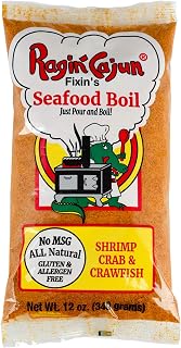 Ragin Cajun Fixin's Louisiana Shrimp, Crab and Crawfish Boil, 16-Ounce Bags (Pack of 12)
