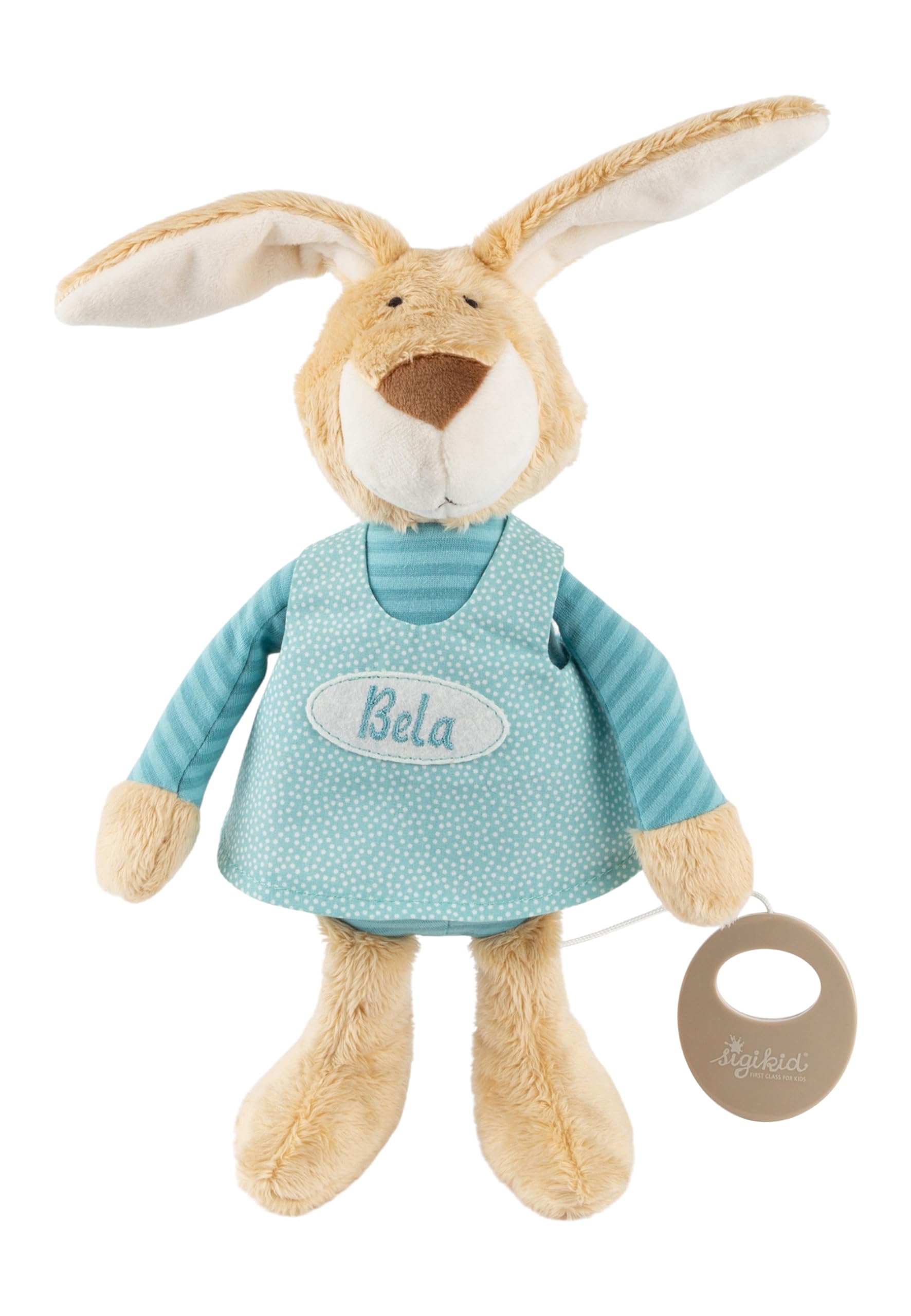 sigikid Muziekdoos, personaliseerbaar, met naamborduurwerk en wensmelodie, cadeau voor geboorte of doop, inslaaphulp voor pasgeborenen, knuffeldier, babyspeelgoed sigikid Muziekdoos, personaliseerbaar, met naamborduurwerk en wensmelodie, cadeau voor geboorte of doop, inslaaphulp voor pasgeborenen, knuffeldier, babyspeelgoed